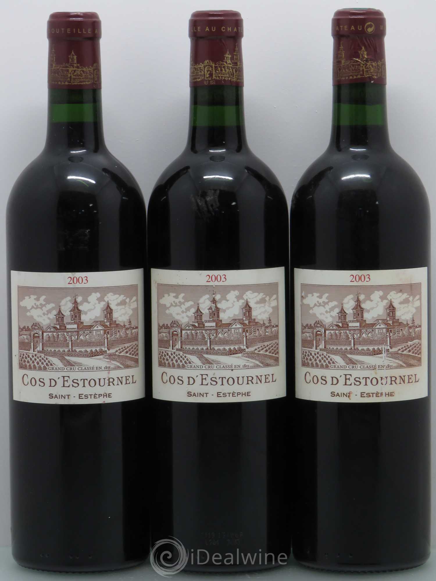 Cos d'Estournel 2ème Grand Cru Classé 2003 - Lot de 3 bouteilles - 0