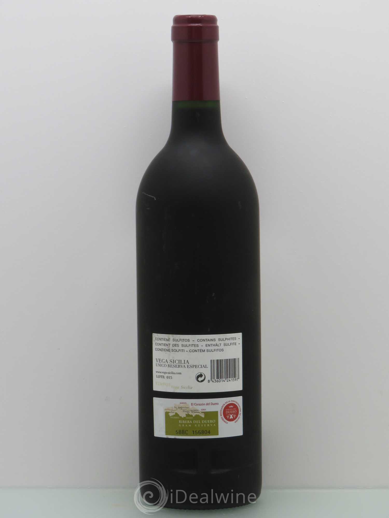 Ribera Del Duero Vega Sicilia Unico Reserva Especial Famille Alvarez Unico Réserva especial (1994) (1996) (2000) - Posten von 1 Flasche - 1