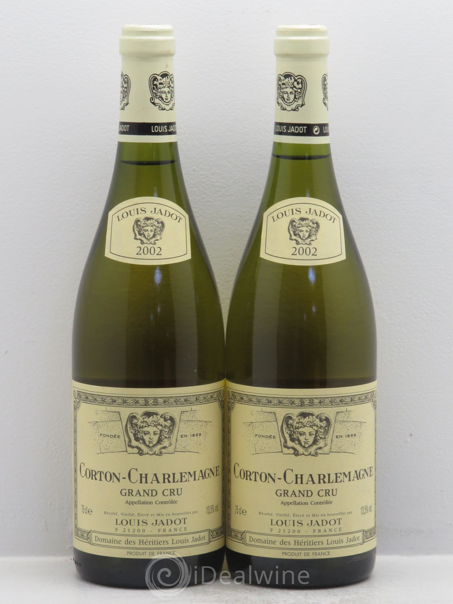 Corton-Charlemagne Grand Cru Maison Louis Jadot (sans prix de réserve) 2002 - Lot de 2 bouteilles - 0