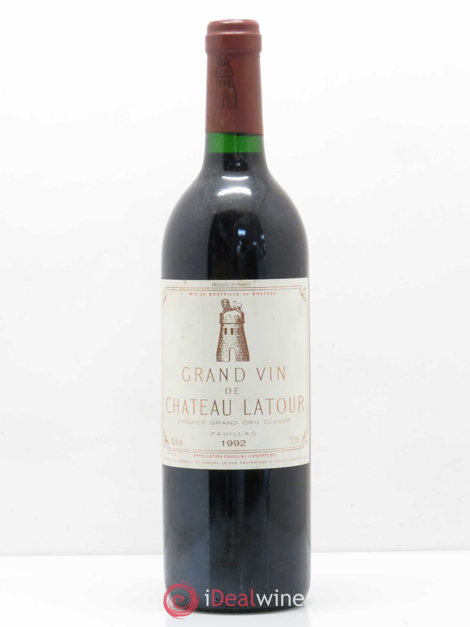 Château Latour 1er Grand Cru Classé 1992 - Lot de 1 bouteille - 0