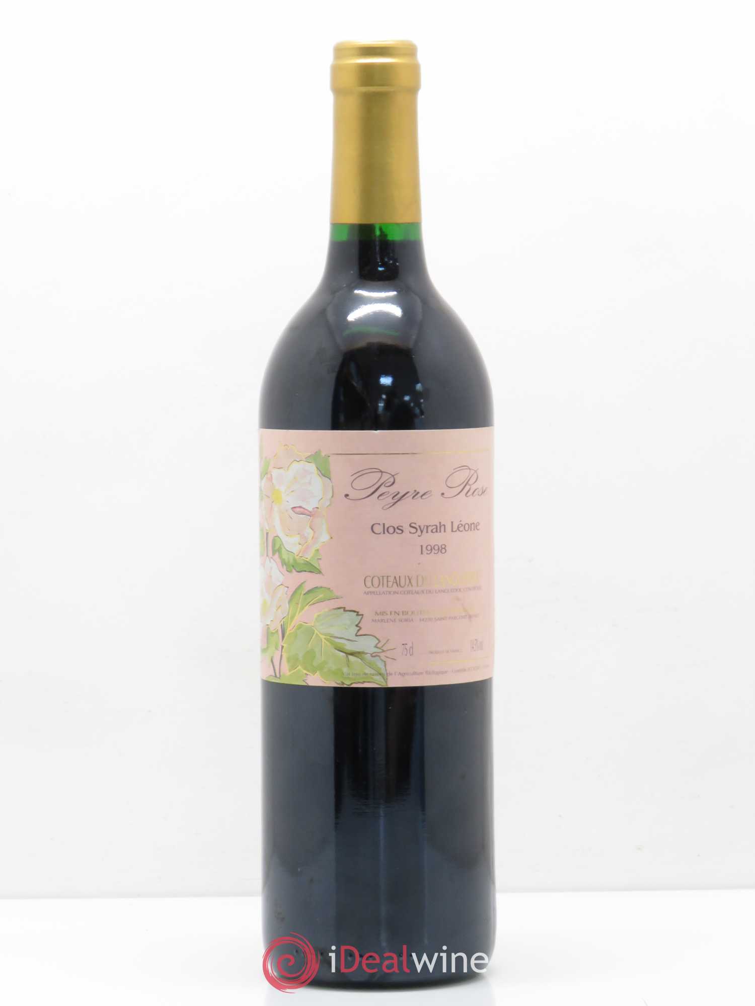 Coteaux du Languedoc Domaine Peyre Rose Belle Léone (anciennement Syrah Léone) Marlène Soria 1998 - Lot de 1 bouteille - 0