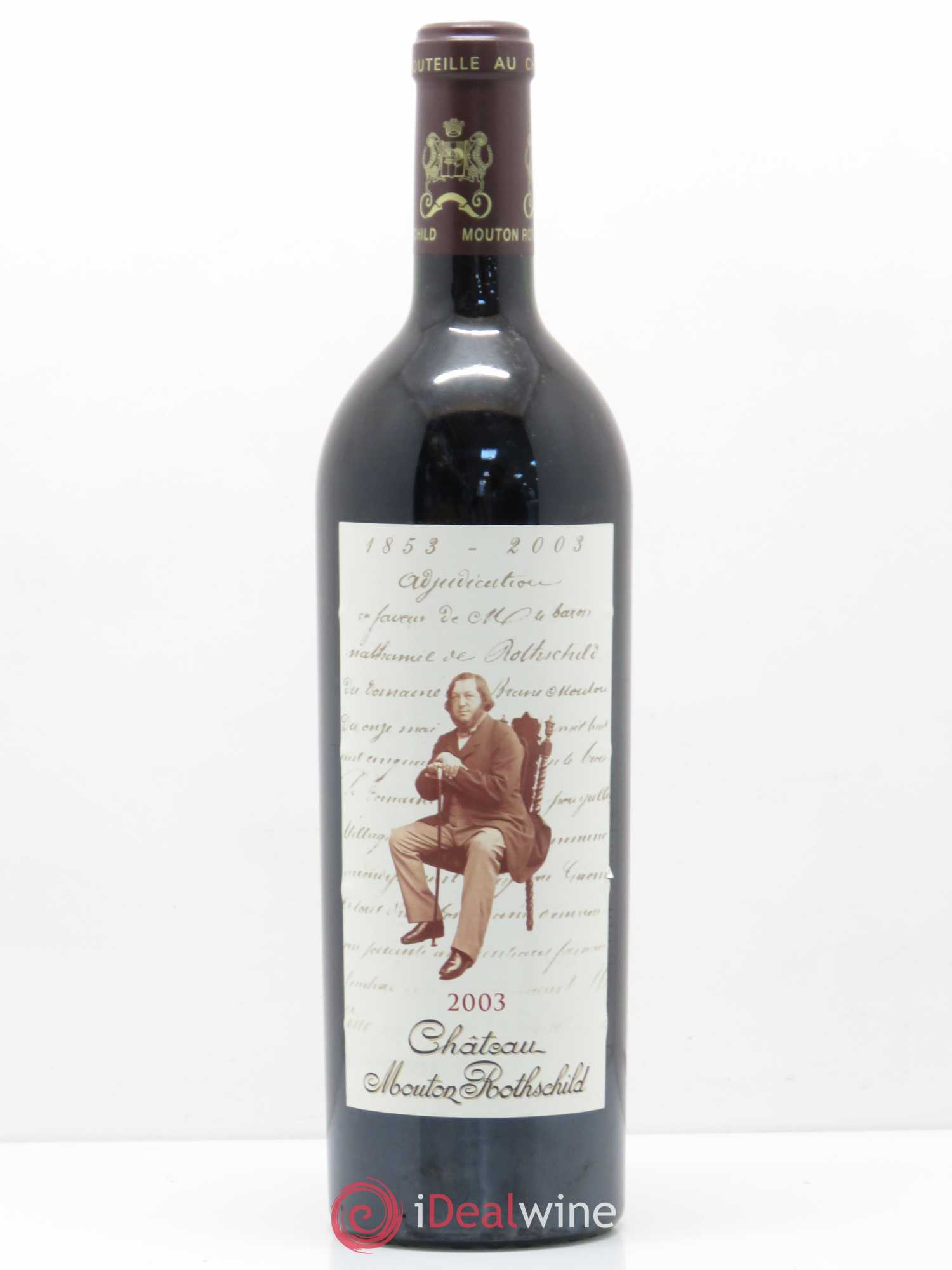 Château Mouton Rothschild 1er Grand Cru Classé 2003 - Lot de 1 bouteille - 0