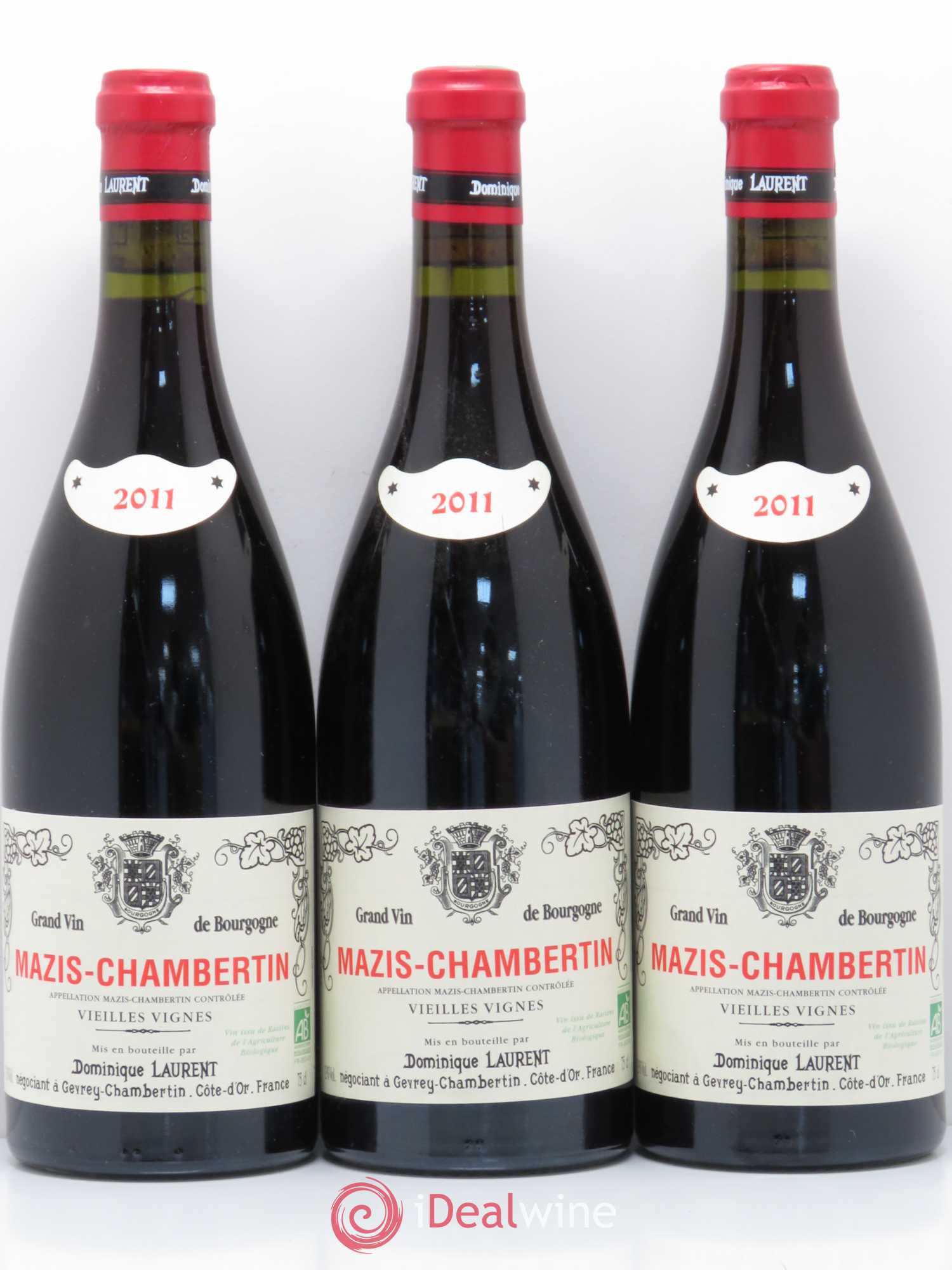 Mazis-Chambertin Grand Cru Dominique Laurent Vieilles vignes 2011 - Lot de 3 bouteilles - 0