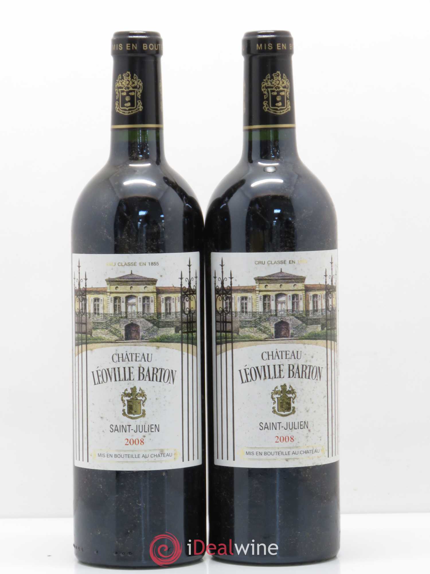Château Léoville Barton 2ème Grand Cru Classé 2008 - Lot de 2 bouteilles - 0