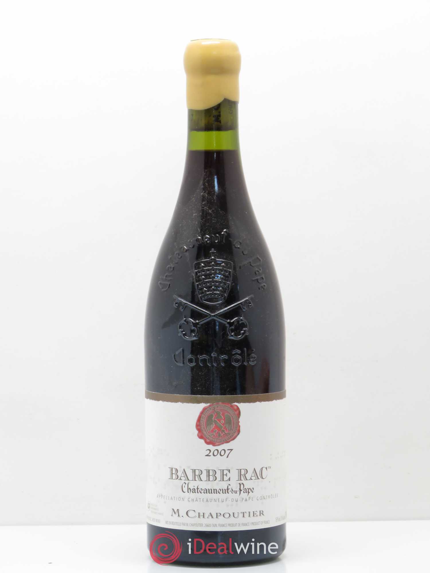 Châteauneuf-du-Pape Barbe Rac Chapoutier 2007 - Lot de 1 bouteille - 0
