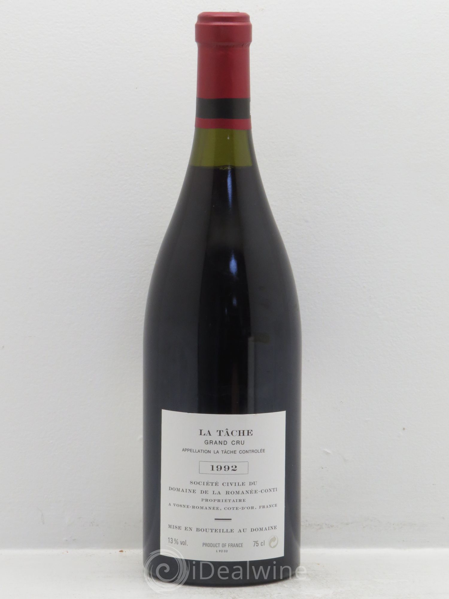 La Tâche Grand Cru Domaine de la Romanée-Conti 1992 - Lot de 1 bouteille - 1