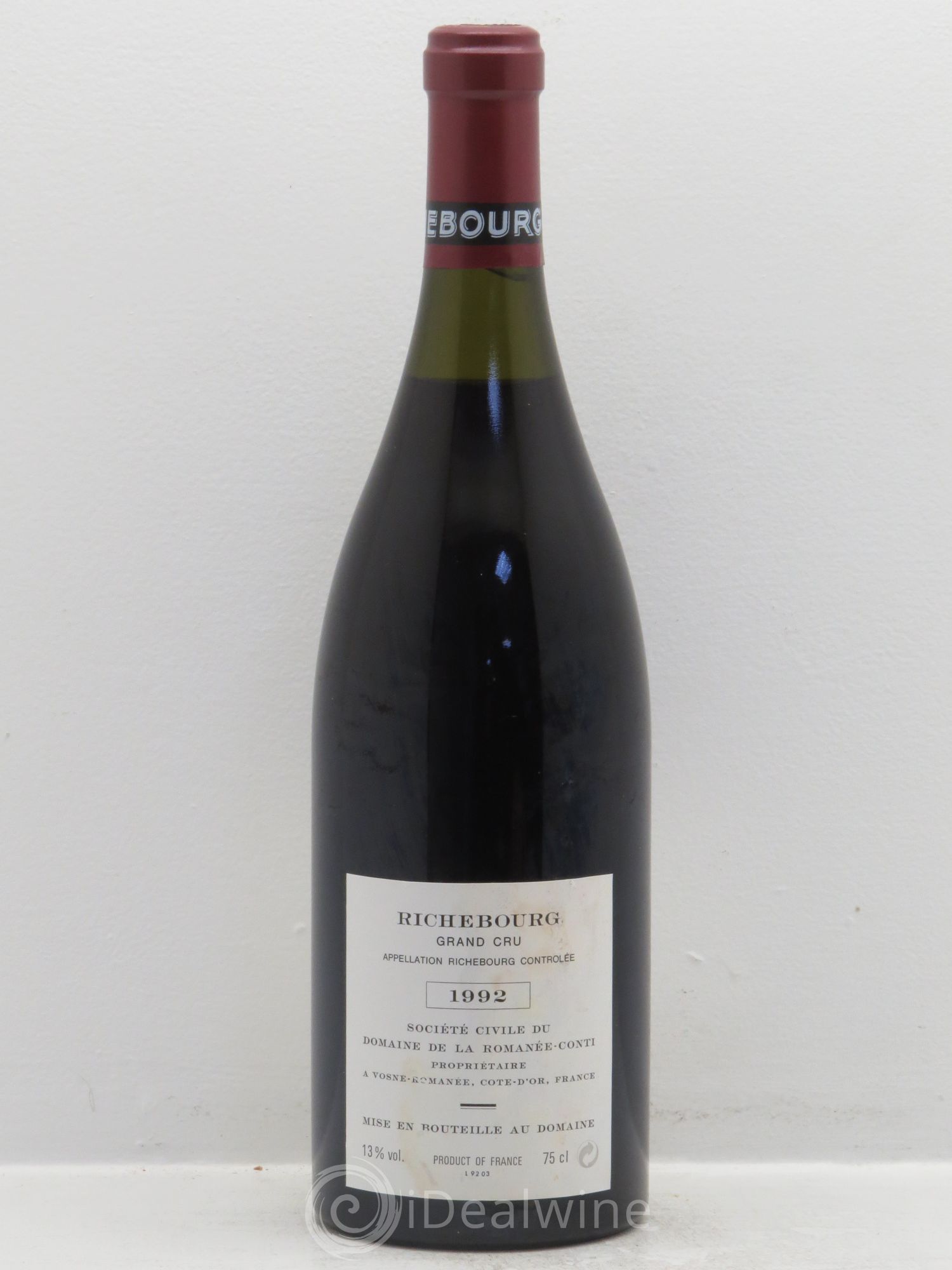 Richebourg Grand Cru Domaine de la Romanée-Conti 1992 - Lot de 1 bouteille - 1