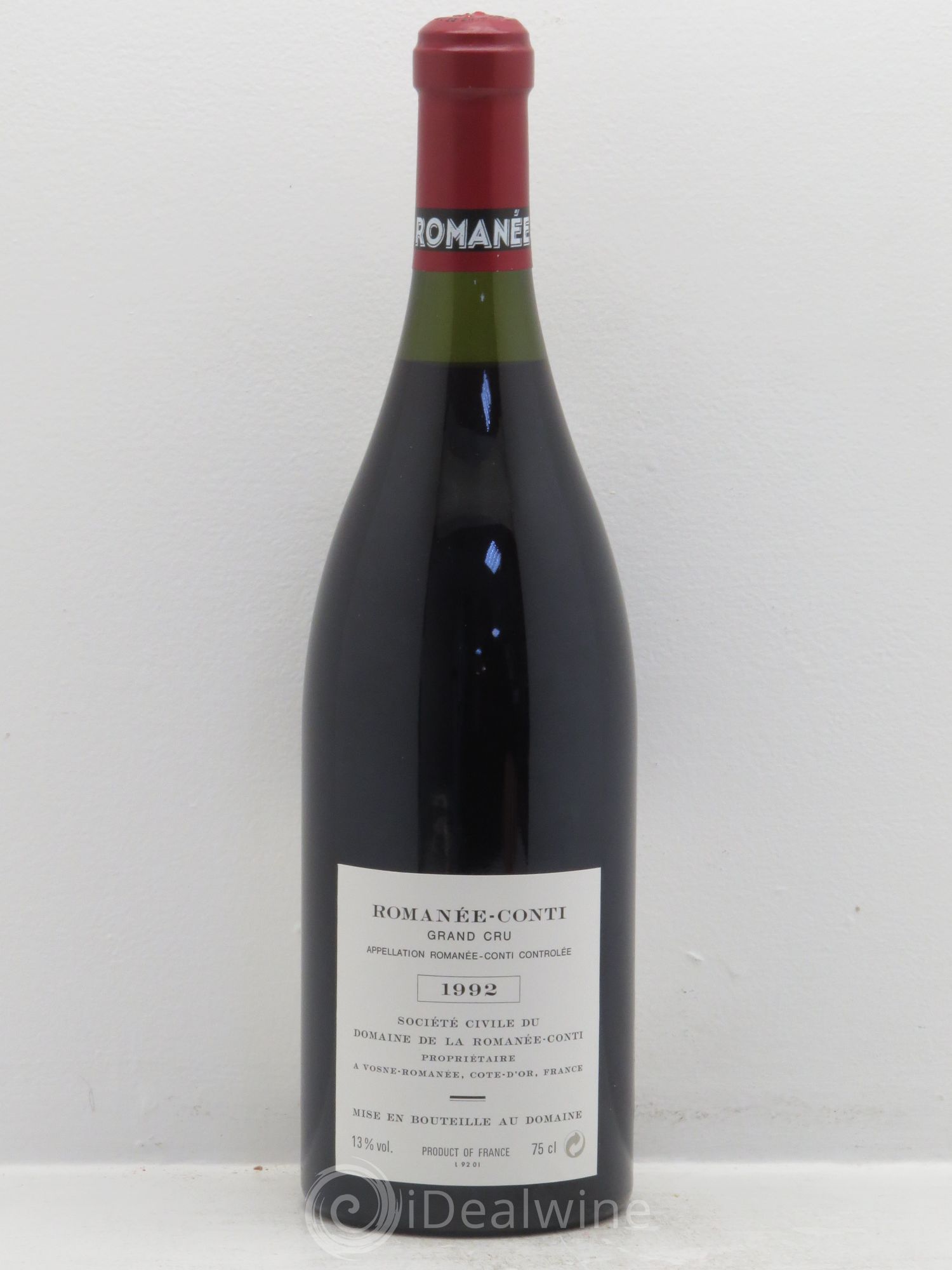 Romanée-Conti Grand Cru Domaine de la Romanée-Conti 1992 - Lot de 1 bouteille - 1