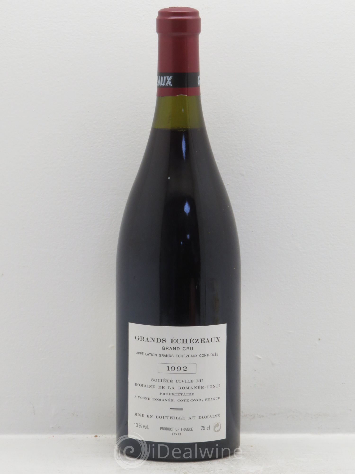 Grands-Echezeaux Grand Cru Domaine de la Romanée-Conti 1992 - Lot de 1 bouteille - 1