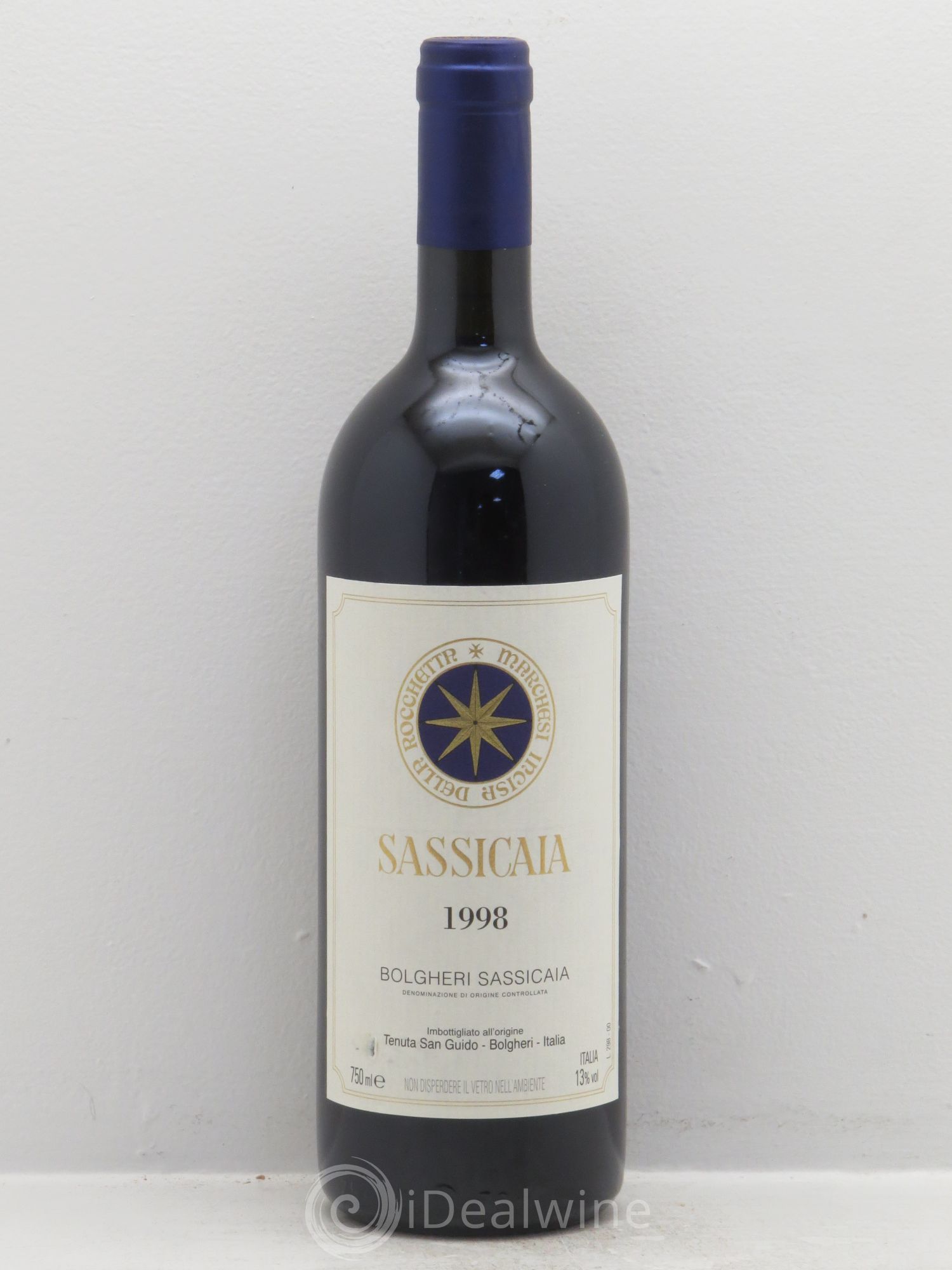 Bolgheri DOC Sassicaia Tenuta San Guido 1998 - Lot de 6 bouteilles - 0