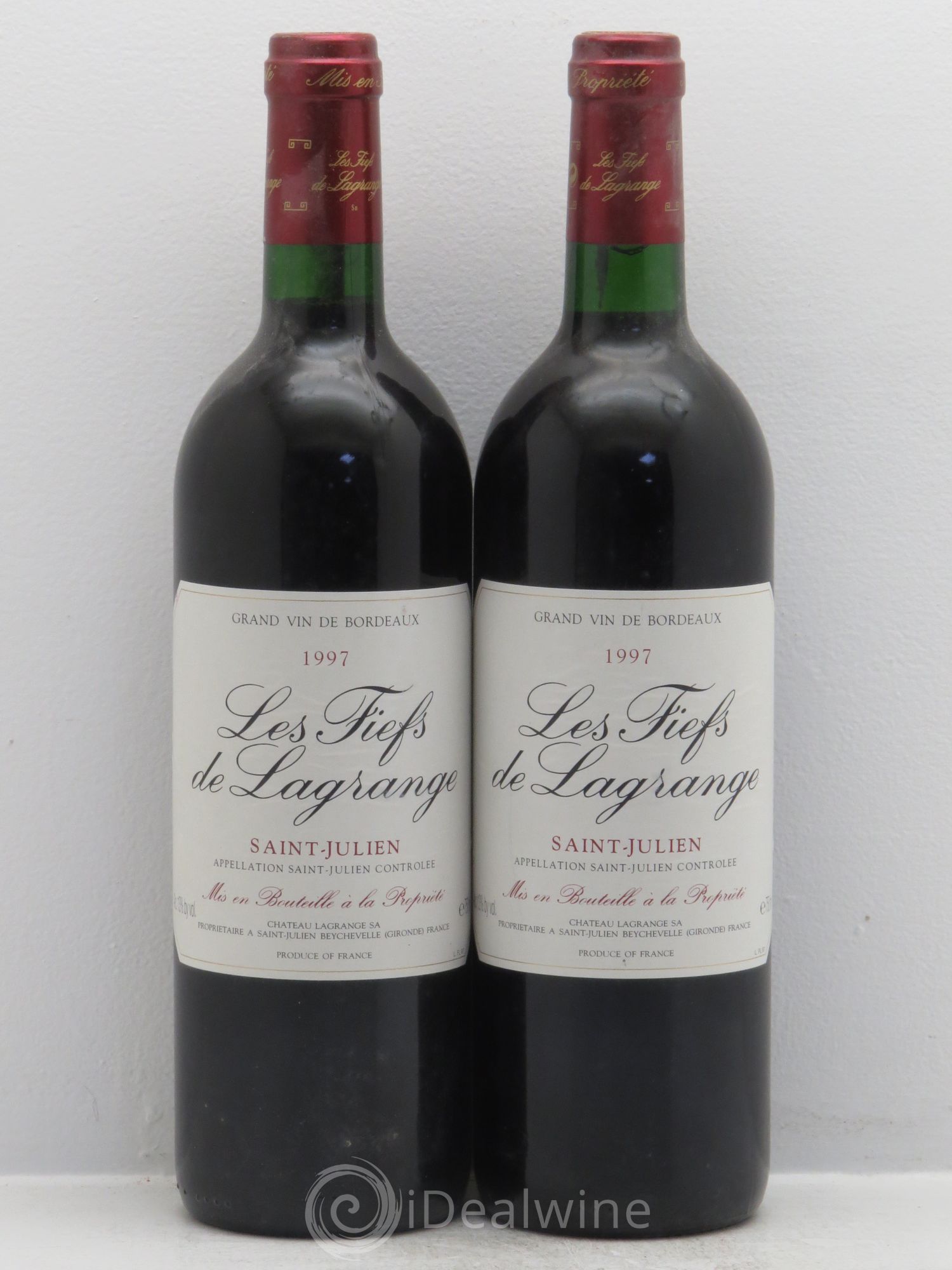 Les Fiefs de Lagrange Second Vin 1997 - Lot de 2 bouteilles - 0