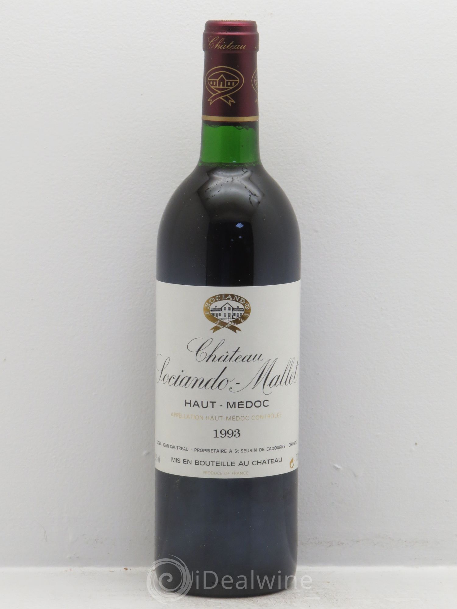 Château Sociando Mallet 1993 - Lot de 12 bouteilles - 0