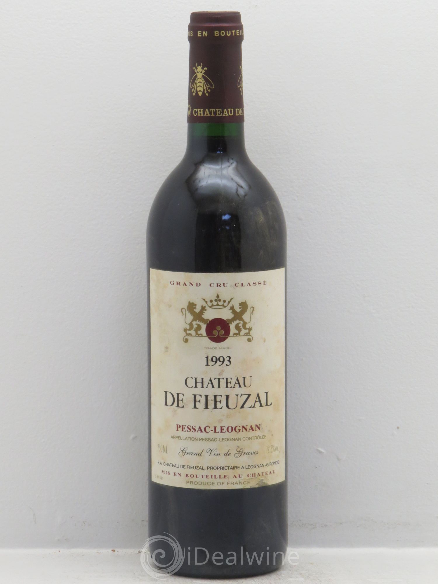 Château de Fieuzal Cru Classé de Graves 1993 - Lot de 12 bouteilles - 0