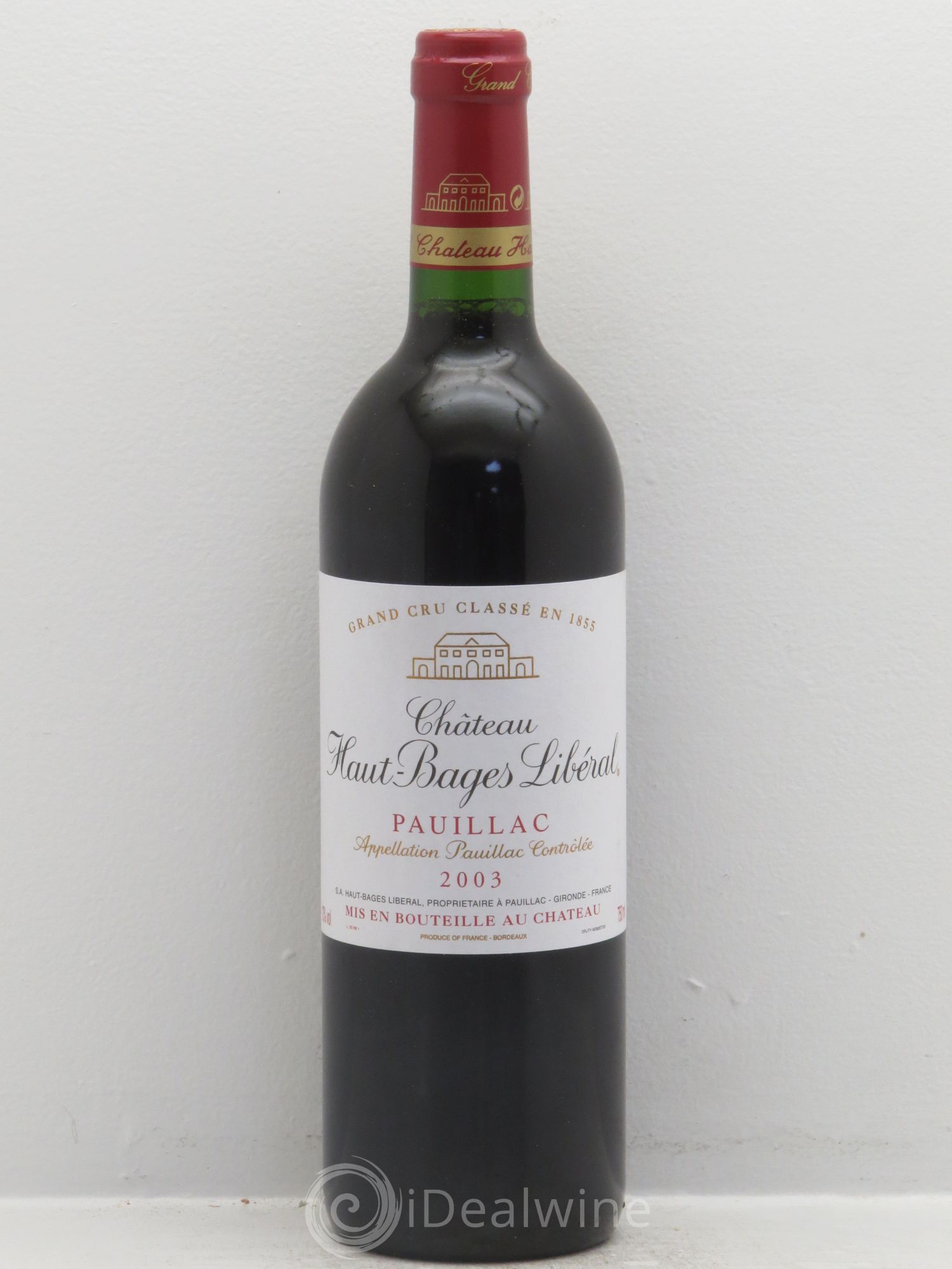 Château Haut Bages Libéral 5ème Grand Cru Classé 2003 - Lot de 12 bouteilles - 0