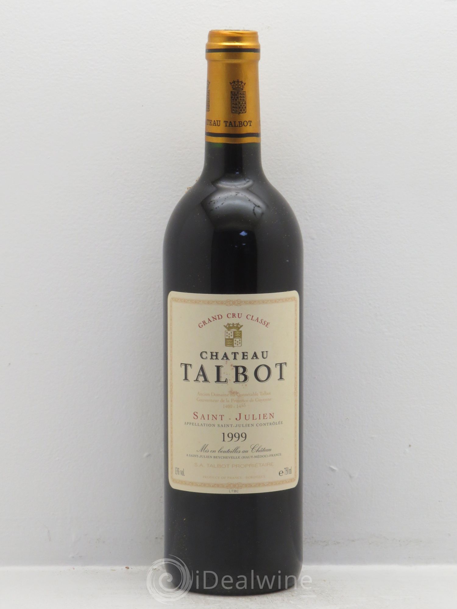 Château Talbot 4ème Grand Cru Classé 1999 - Lot de 12 bouteilles - 0