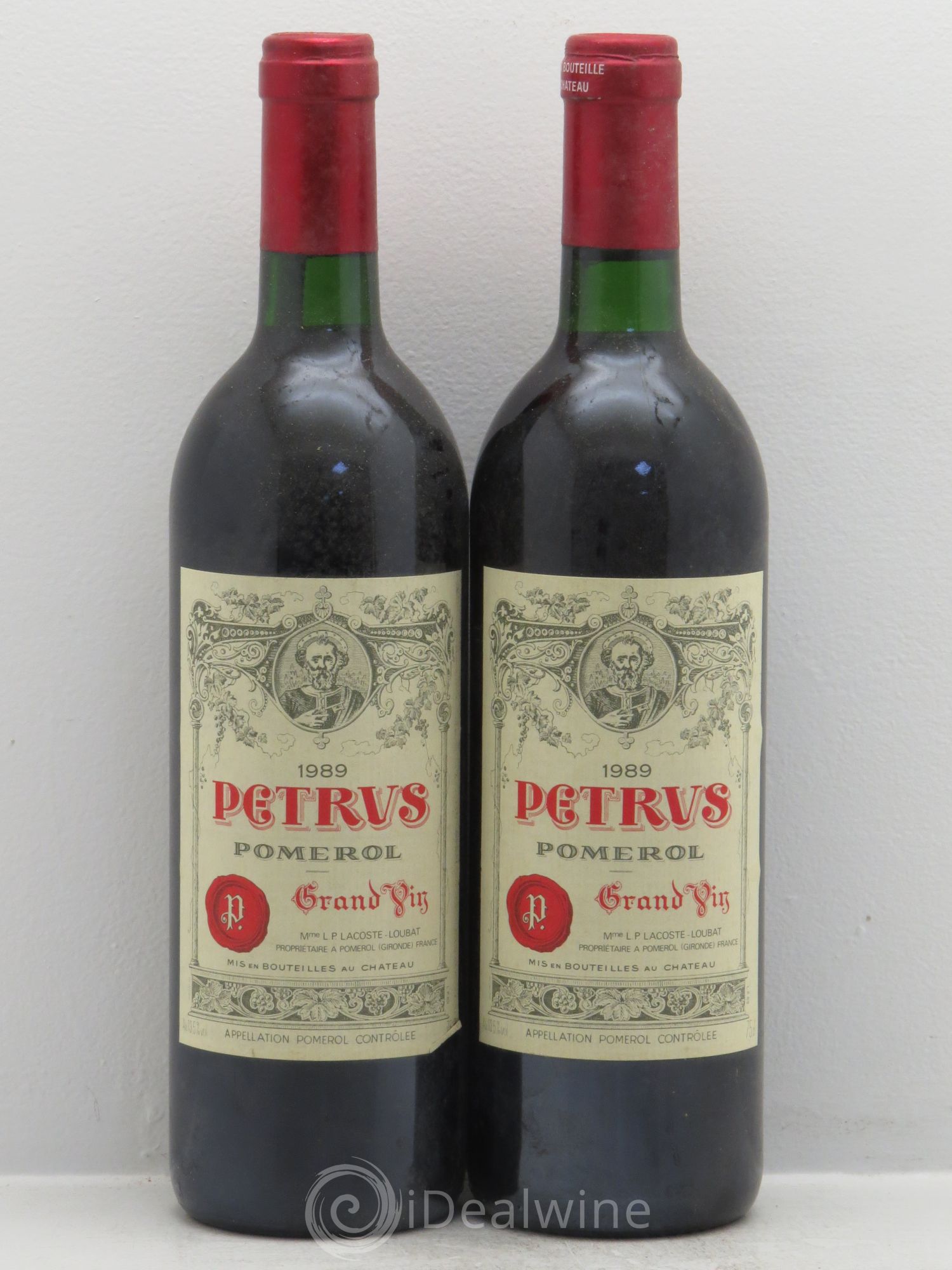 Petrus 1989 - Lot de 2 bouteilles - 0