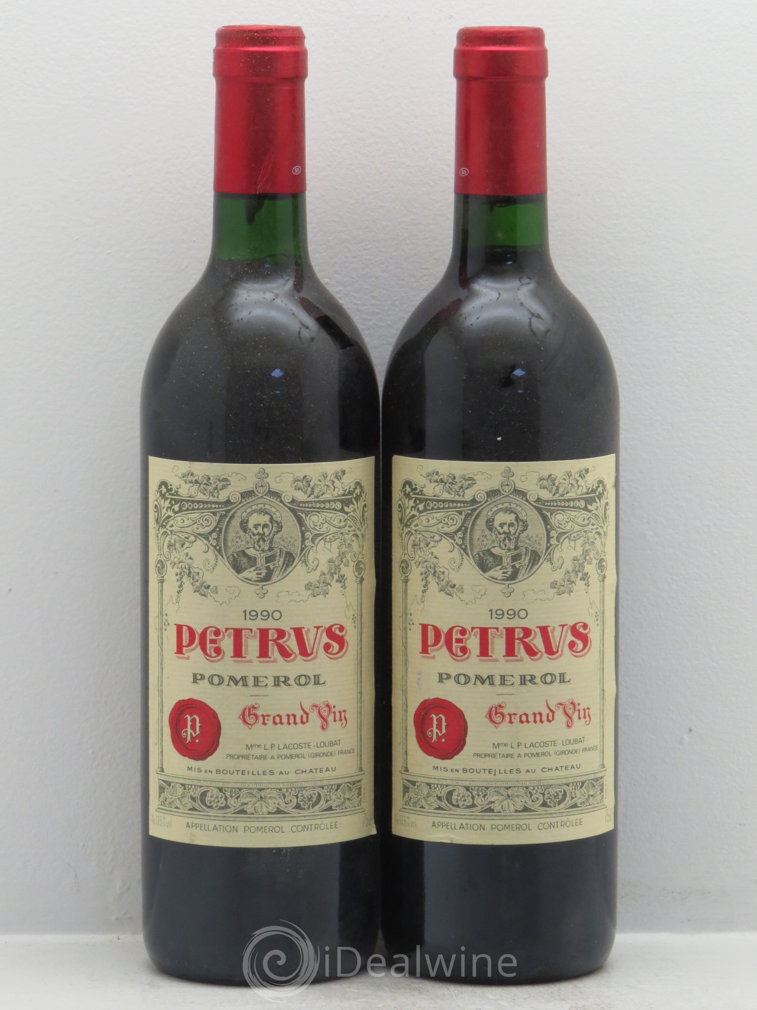 Petrus 1990 - Lot de 2 bouteilles - 0