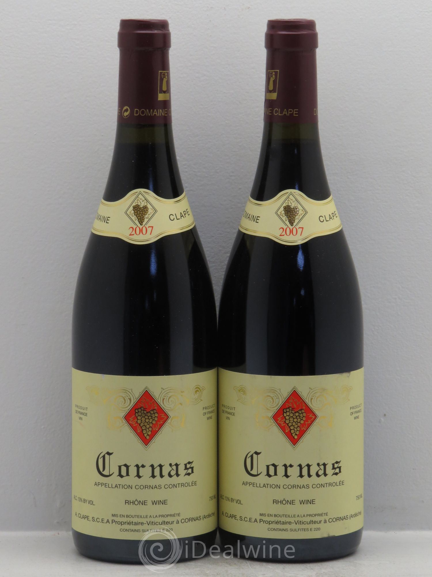 Cornas Auguste Clape 2007 - Lot de 2 bouteilles - 0