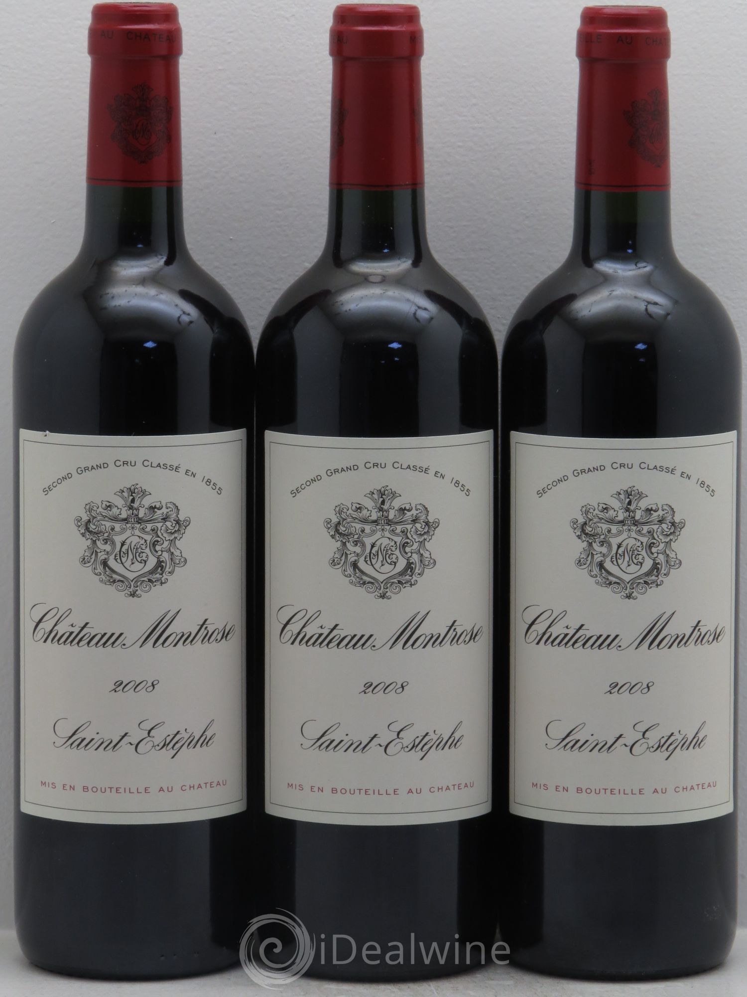 Château Montrose 2ème Grand Cru Classé 2008 - Lot de 3 bouteilles - 0