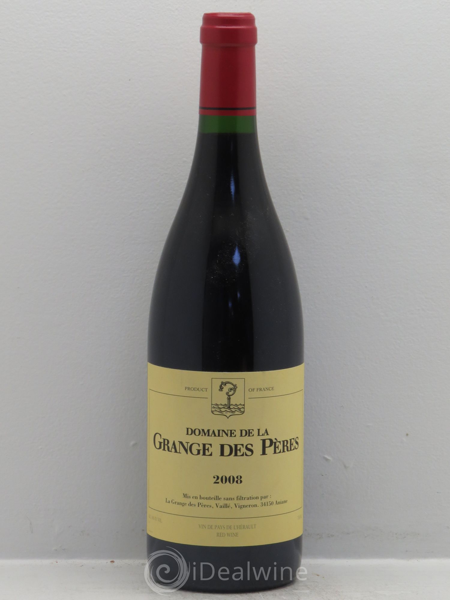 Pays d'Hérault Grange des Pères Laurent Vaillé 2008 - Lot de 1 bouteille - 0