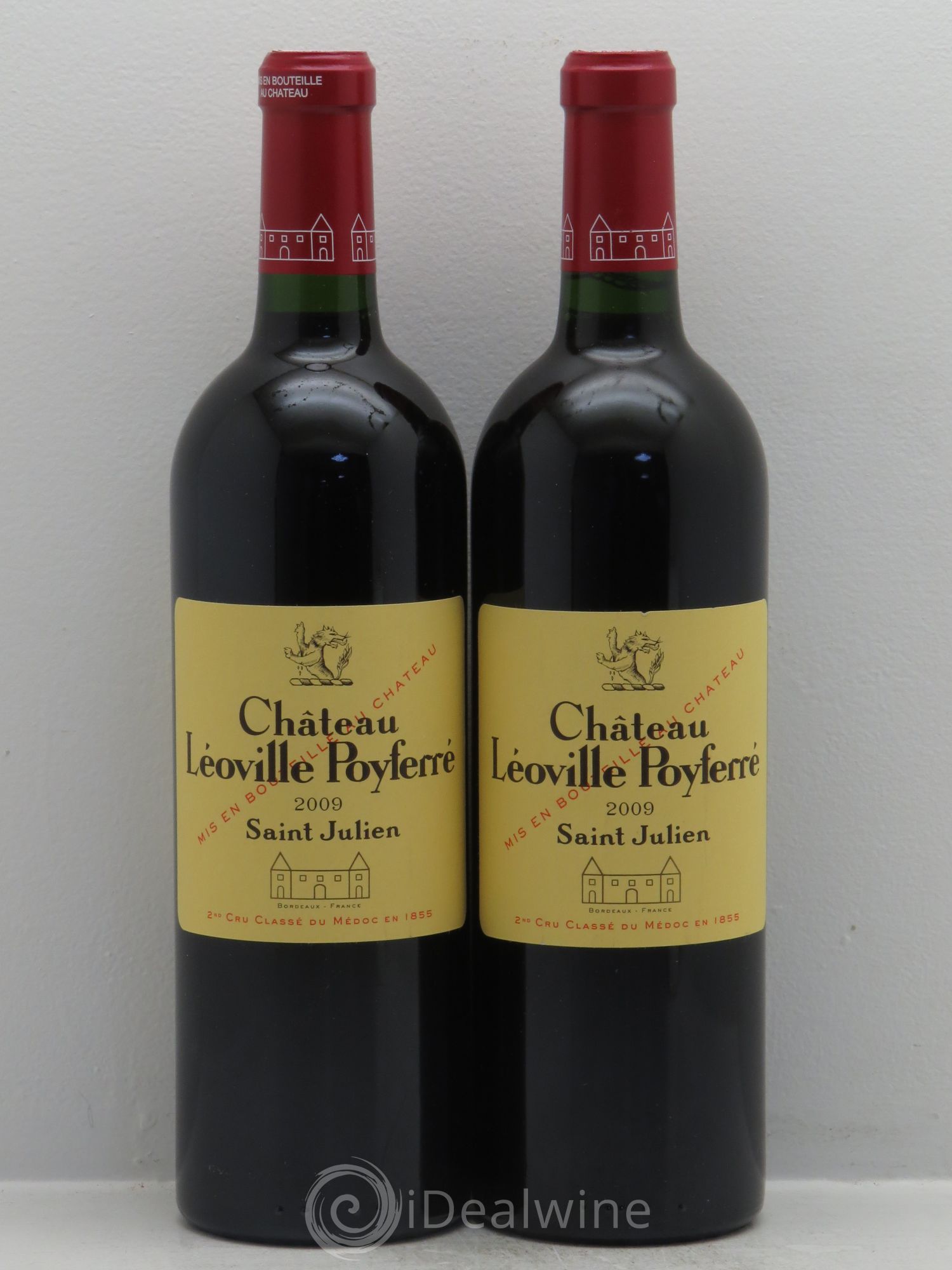 Château Léoville Poyferré 2ème Grand Cru Classé 2009 - Lot de 2 bouteilles - 0