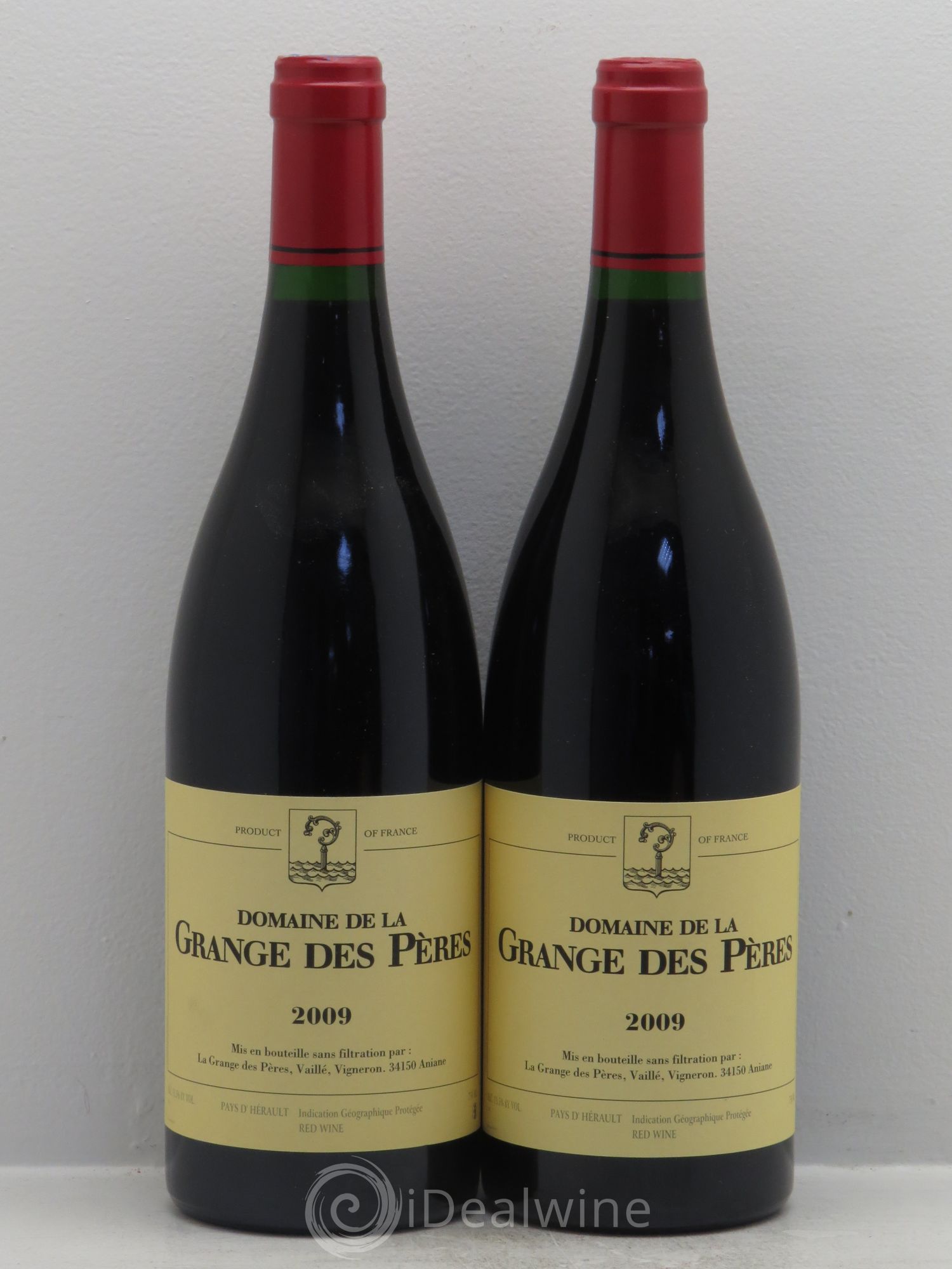Pays d'Hérault Grange des Pères Laurent Vaillé 2009 - Lot de 2 bouteilles - 0