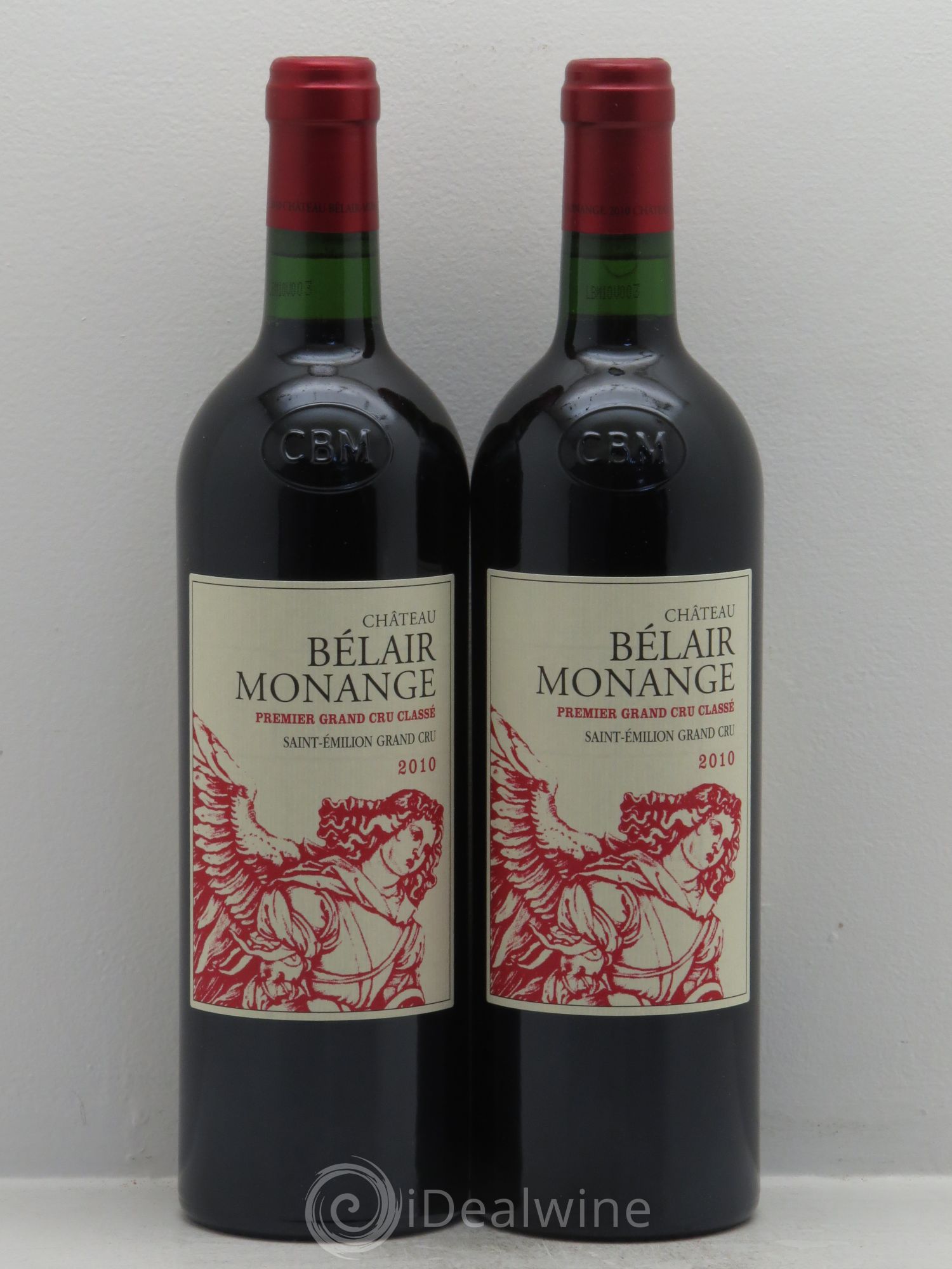 Château Belair (Belair-Monange) 1er Grand Cru Classé B 2010 - Lot de 2 bouteilles - 0