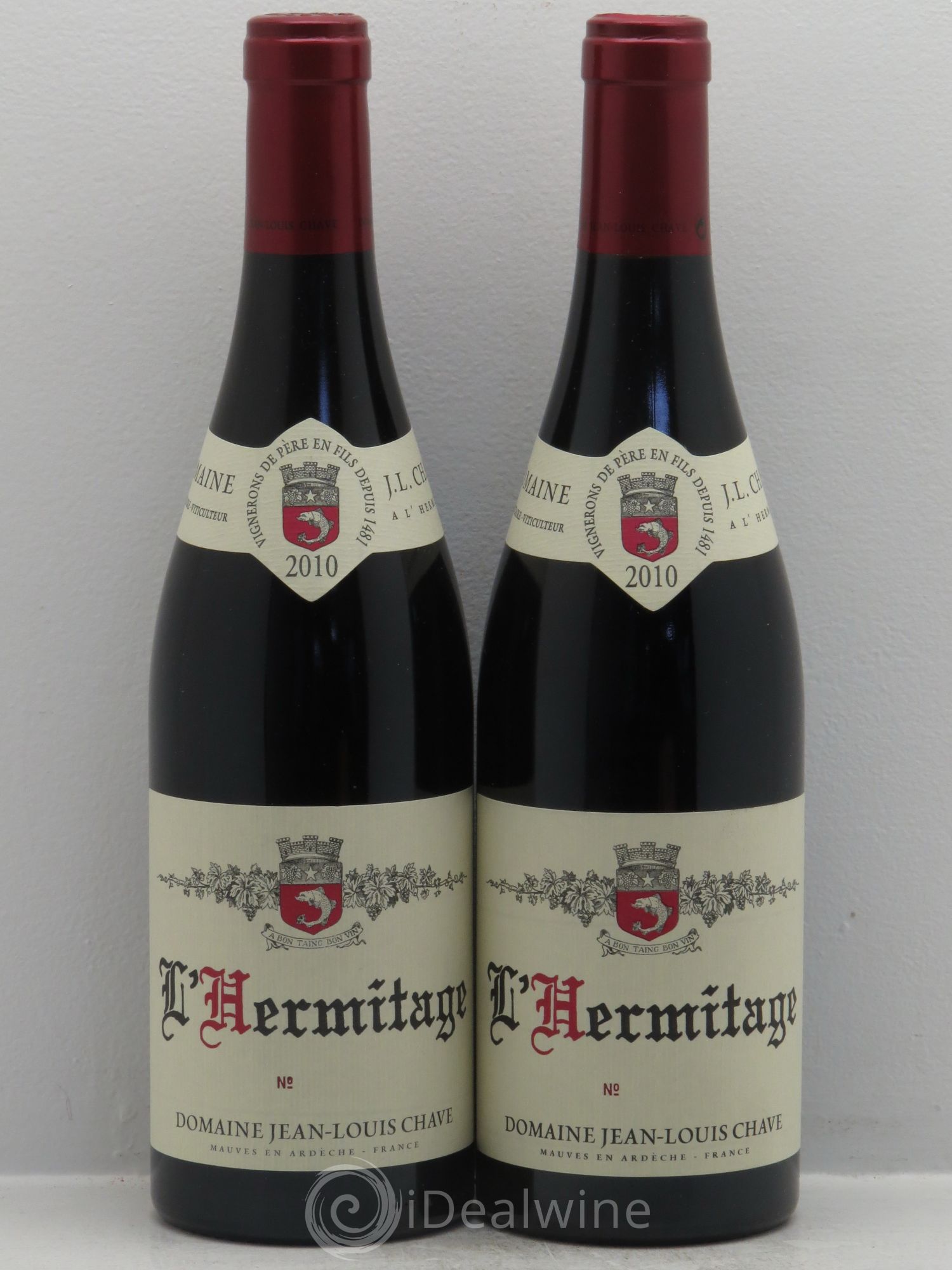 Hermitage Jean-Louis Chave 2010 - Lot de 2 bouteilles - 0