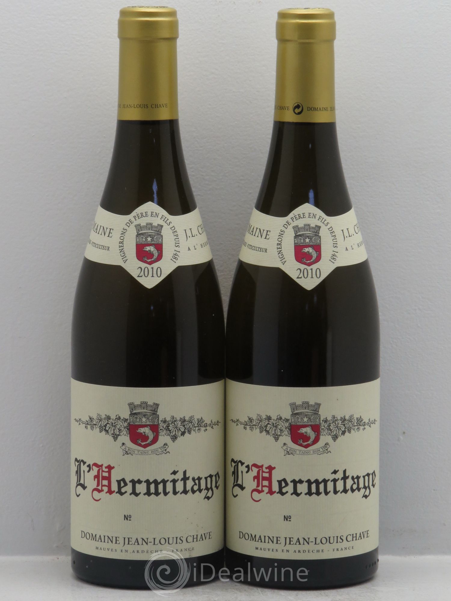 Hermitage Jean-Louis Chave 2010 - Lot de 2 bouteilles - 0