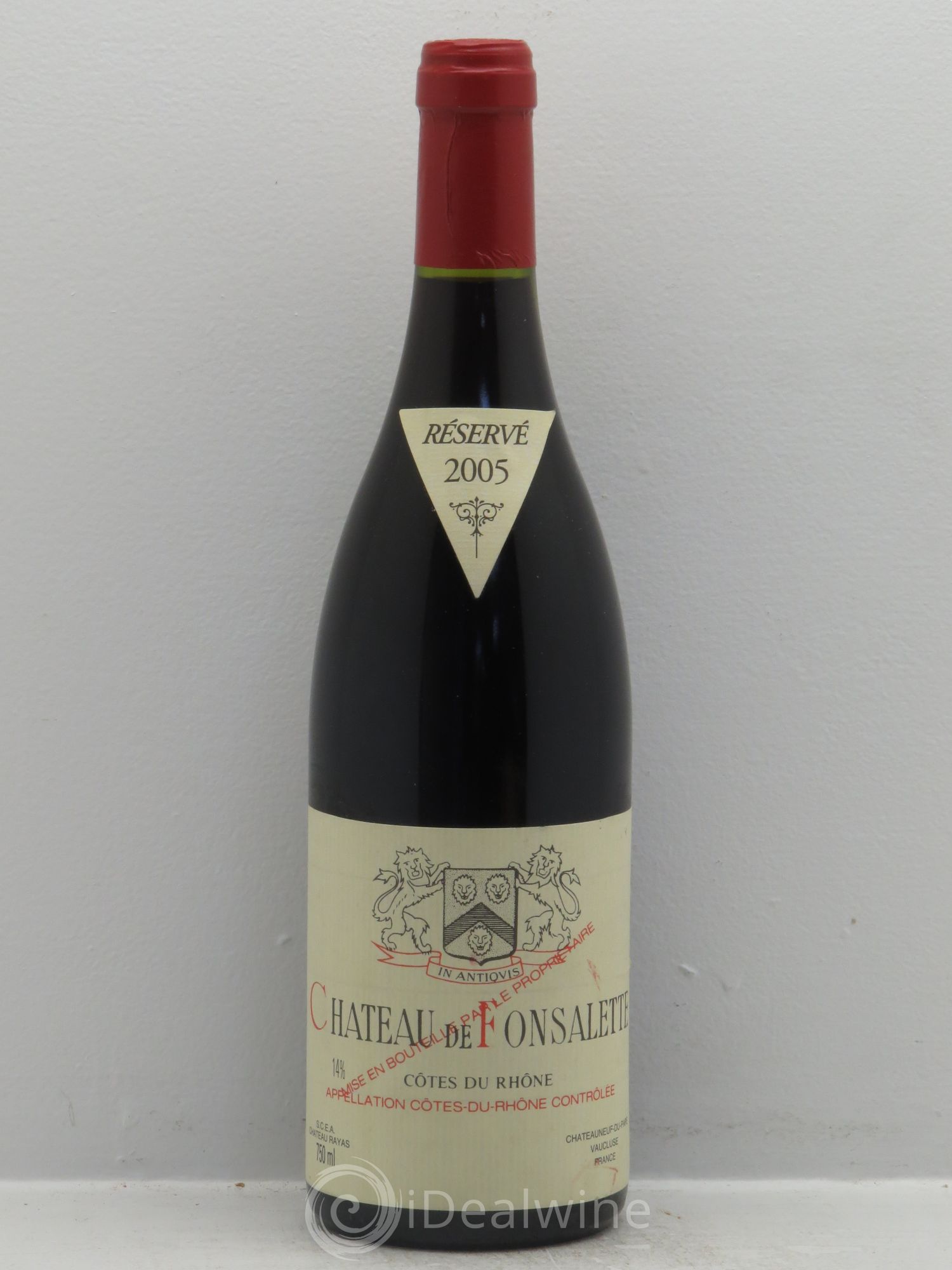 Côtes-du-Rhône Château de Fonsalette Emmanuel Reynaud 2005 - Lot de 1 bouteille - 0