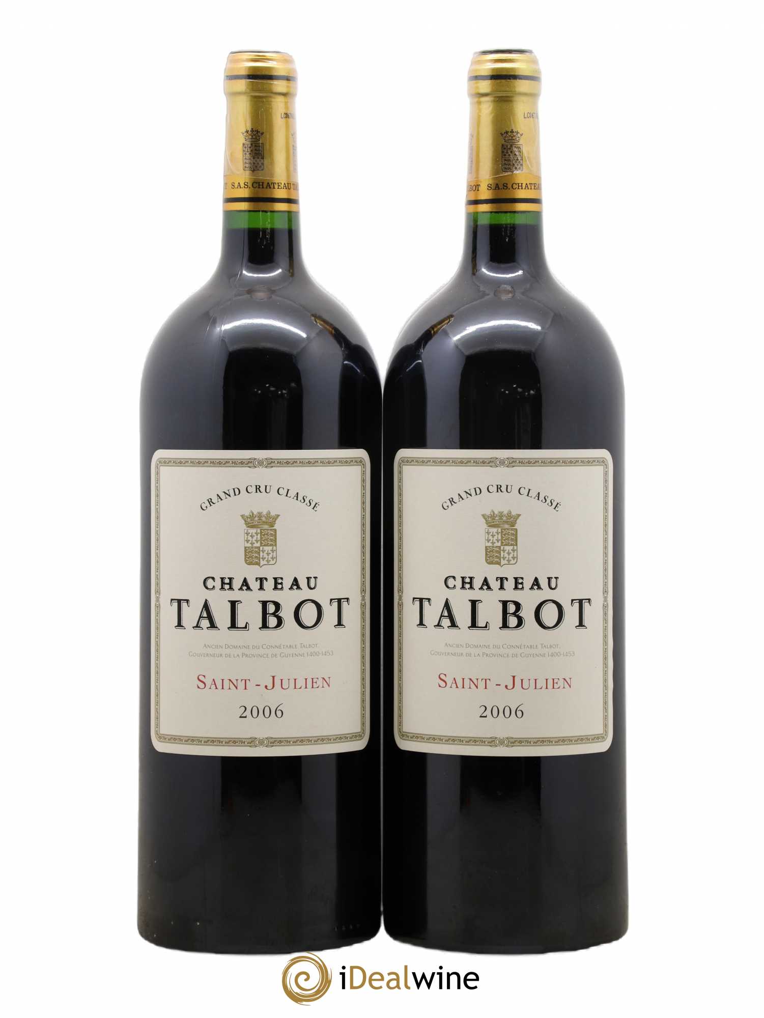 Château Talbot 4ème Grand Cru Classé 2006 - Lot de 2 magnums - 0