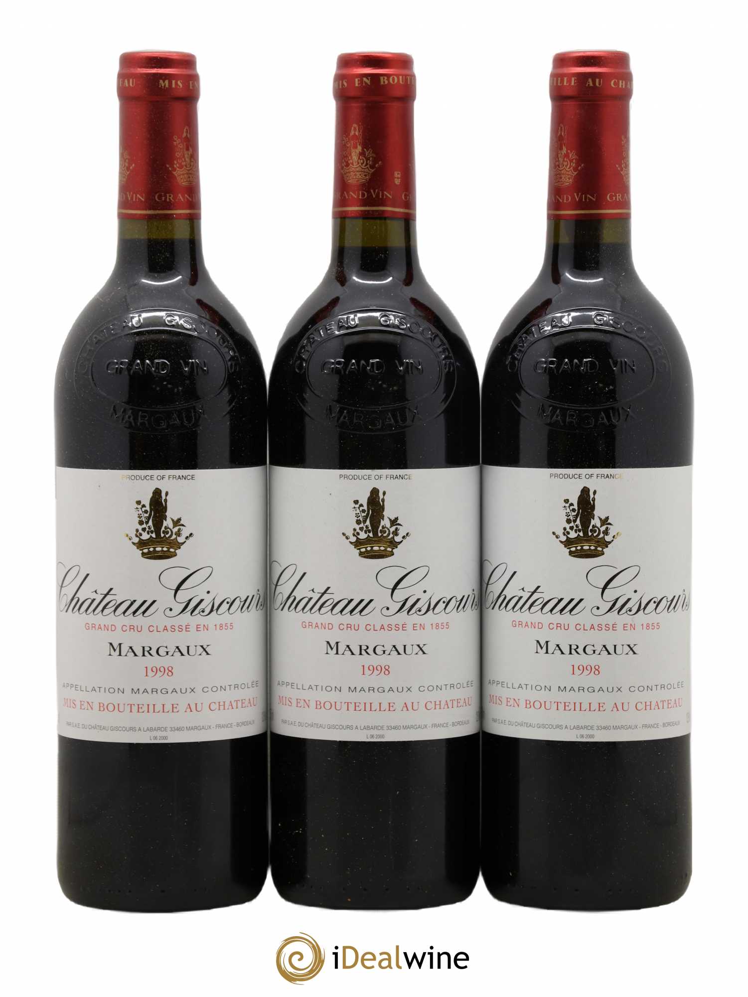 Château Giscours 3ème Grand Cru Classé 1998 - Lot de 12 bouteilles - 1