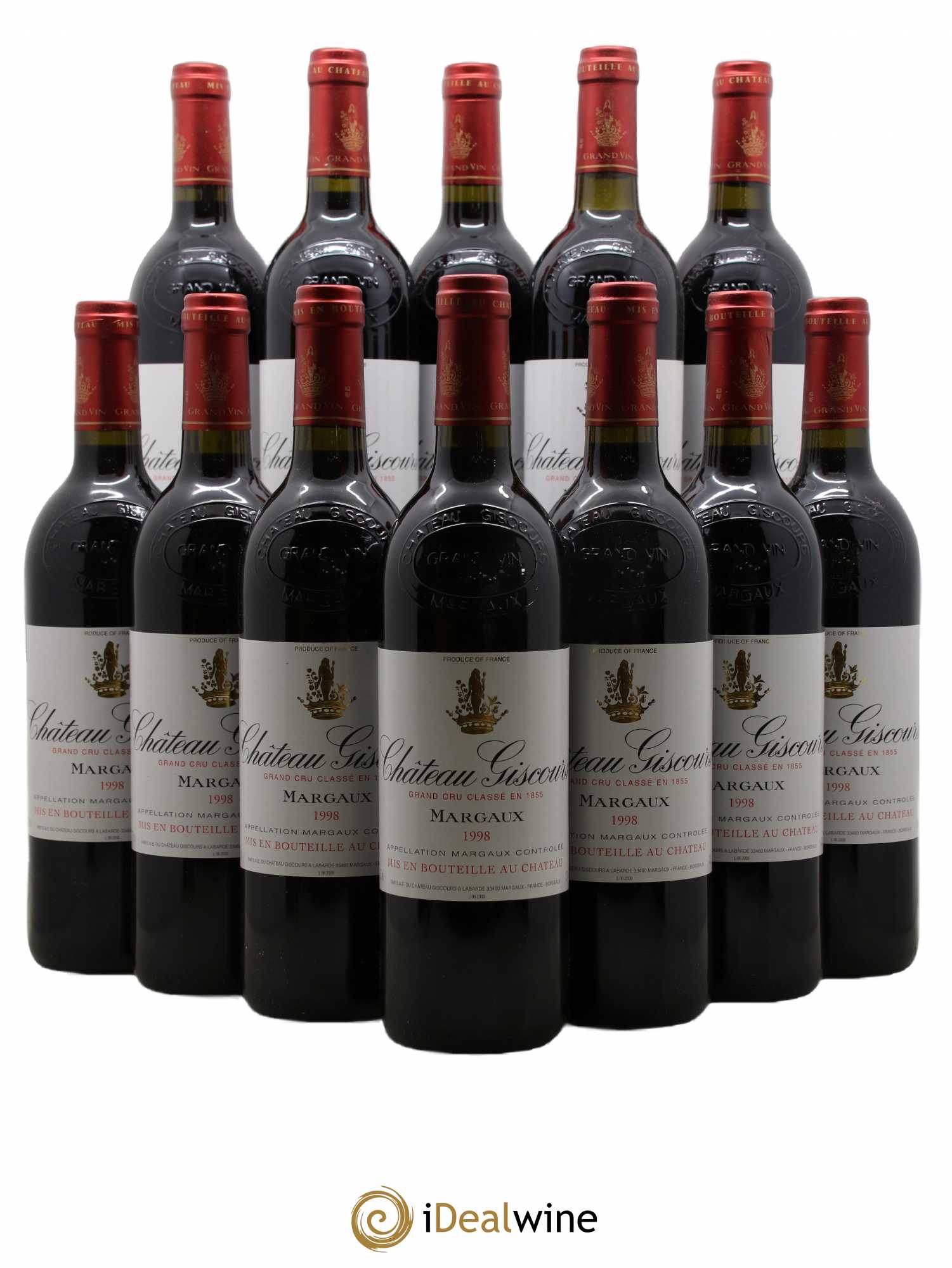 Château Giscours 3ème Grand Cru Classé 1998 - Lot de 12 bouteilles - 0
