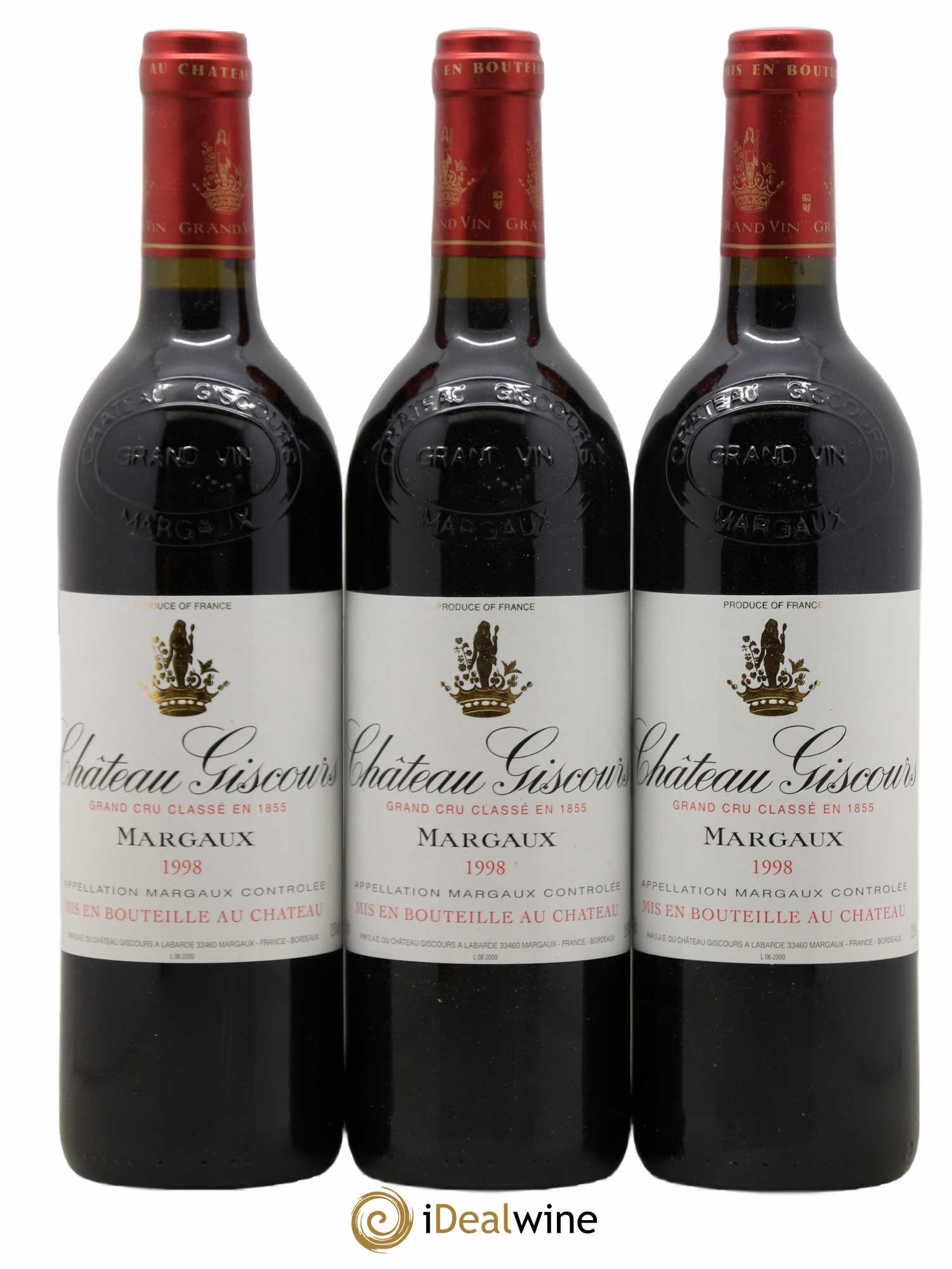 Château Giscours 3ème Grand Cru Classé 1998 - Lot de 12 bouteilles - 1