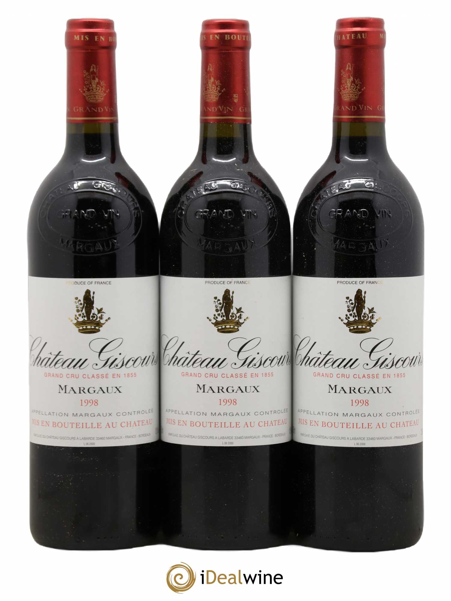 Château Giscours 3ème Grand Cru Classé 1998 - Lot de 12 bouteilles - 1