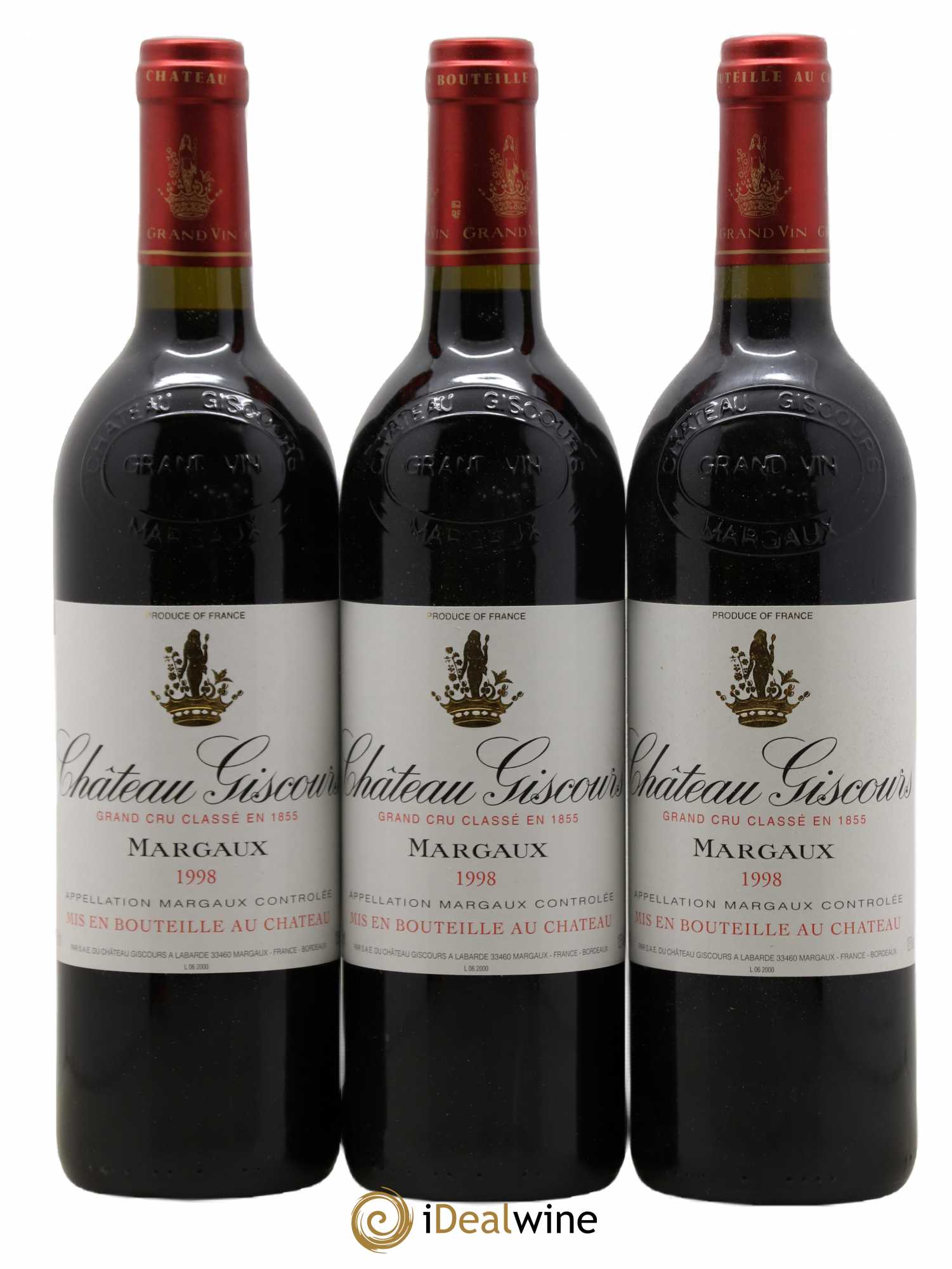 Château Giscours 3ème Grand Cru Classé 1998 - Lot de 12 bouteilles - 1