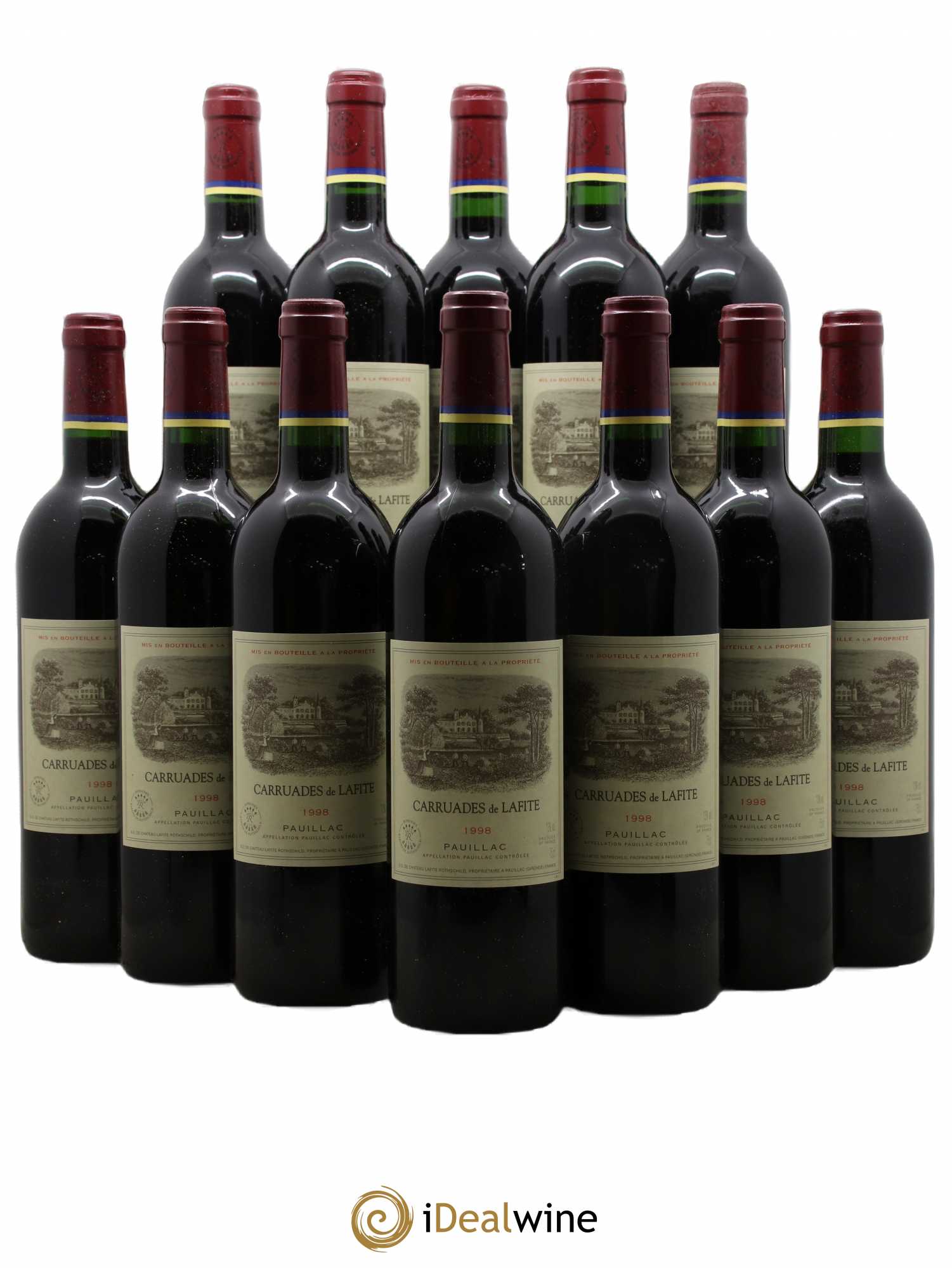 Carruades de Lafite Rothschild Second Vin 1998 - Lot de 12 bouteilles - 0