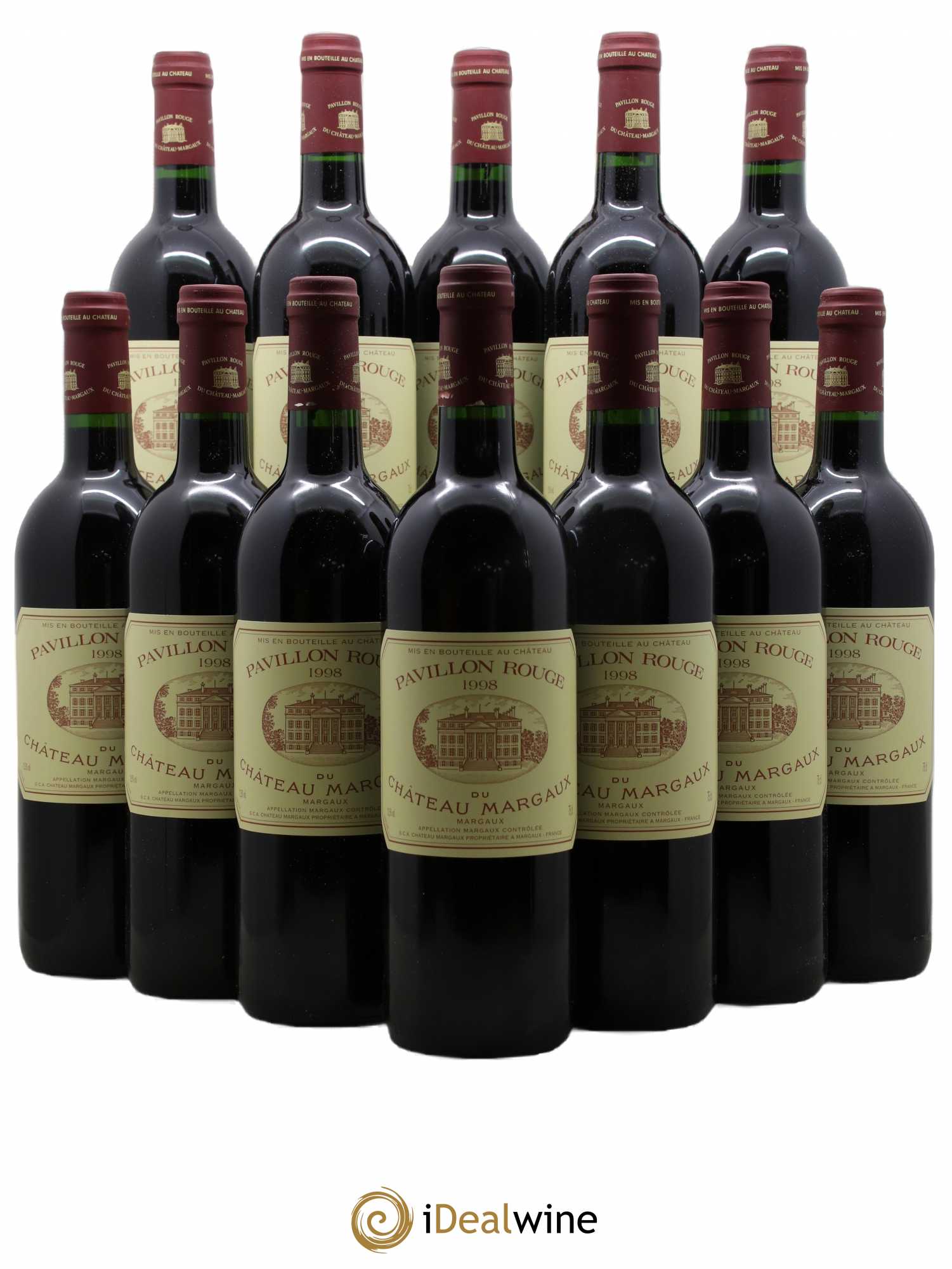 Pavillon Rouge du Château Margaux Second Vin 1998 - Lot de 12 bouteilles - 0