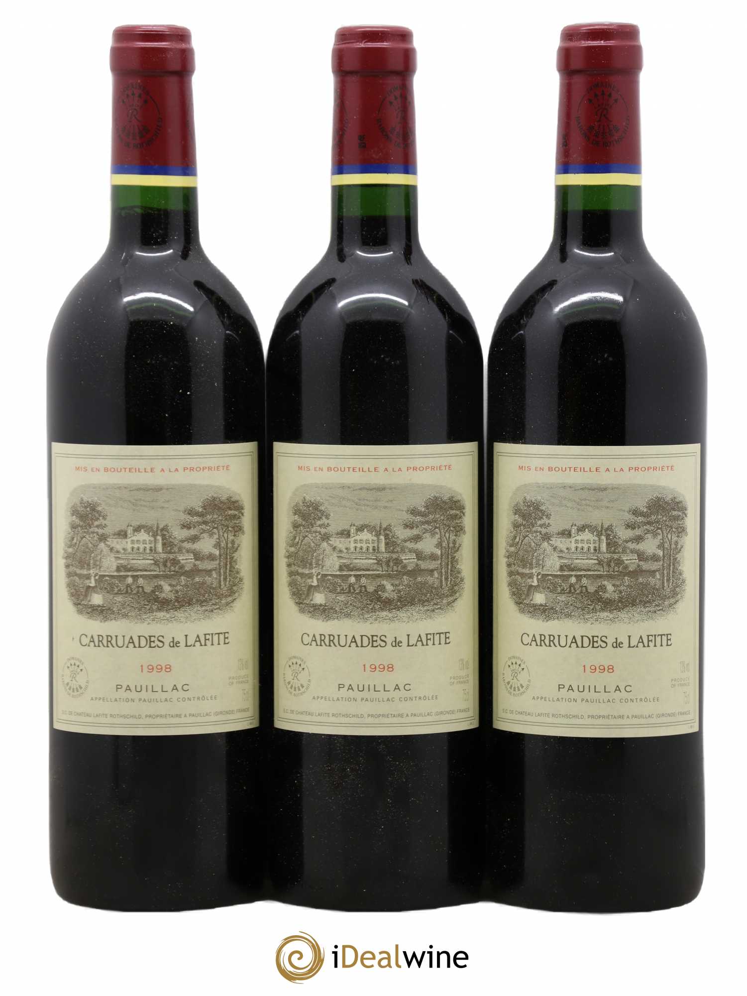 Carruades de Lafite Rothschild Second Vin 1998 - Lot de 12 bouteilles - 1