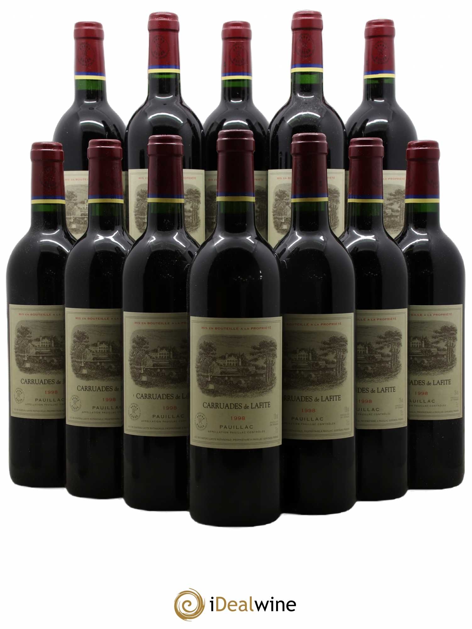 Carruades de Lafite Rothschild Second Vin 1998 - Lot de 12 bouteilles - 0
