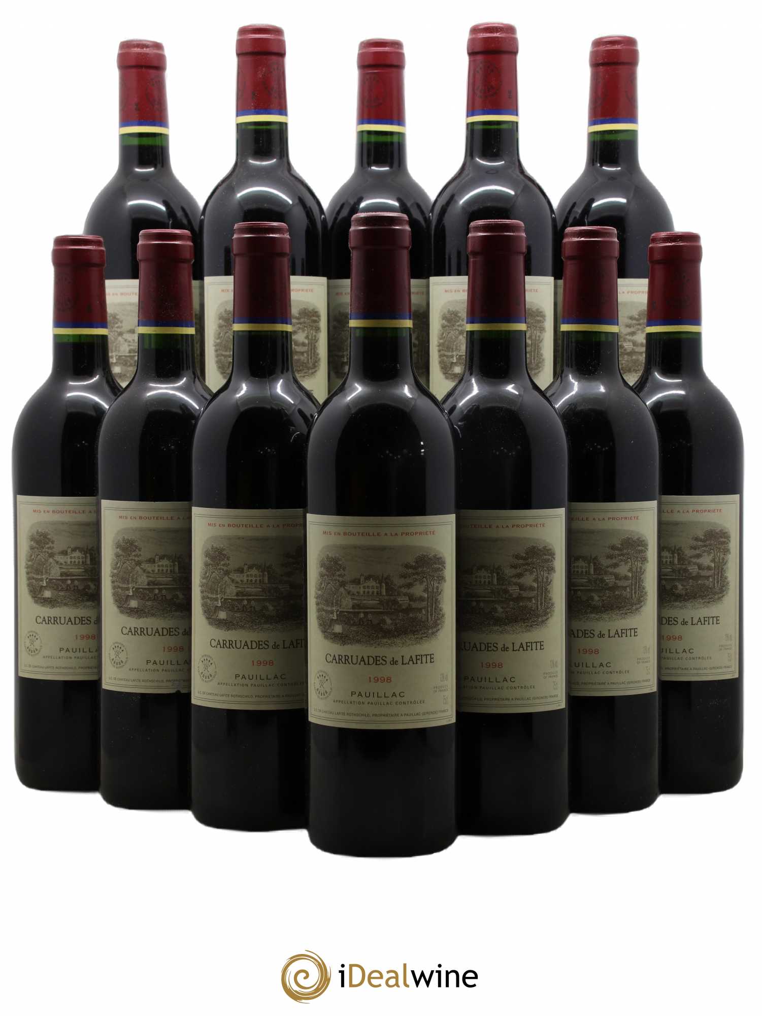 Carruades de Lafite Rothschild Second Vin 1998 - Lot de 12 bouteilles - 0