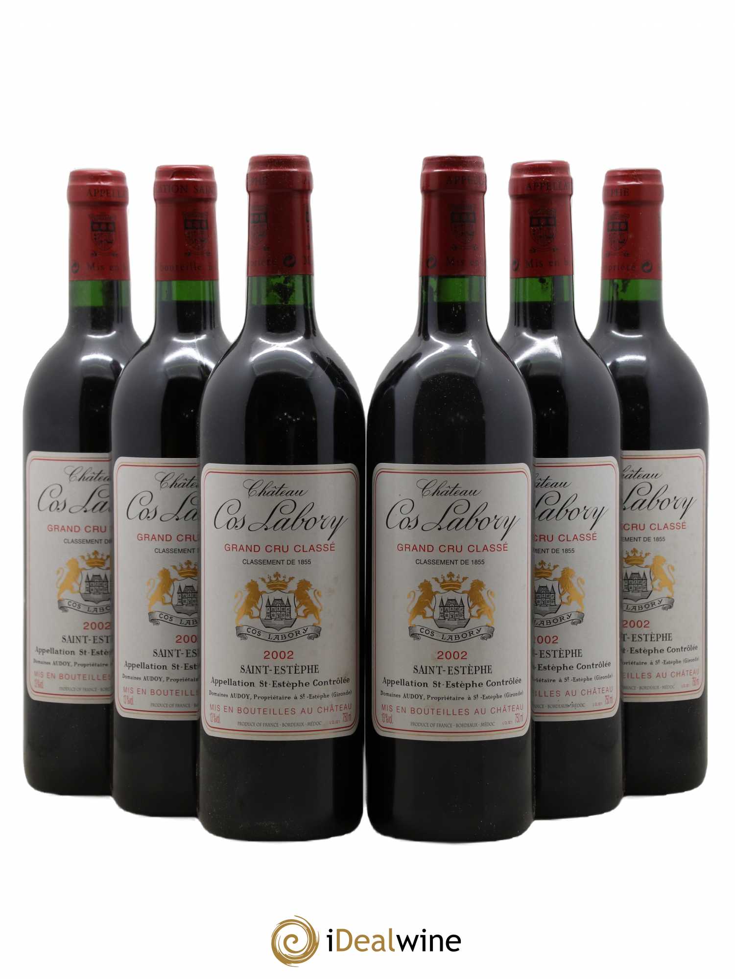 Château Cos Labory 5ème Grand Cru Classé 2002 - Lot de 6 bouteilles - 0