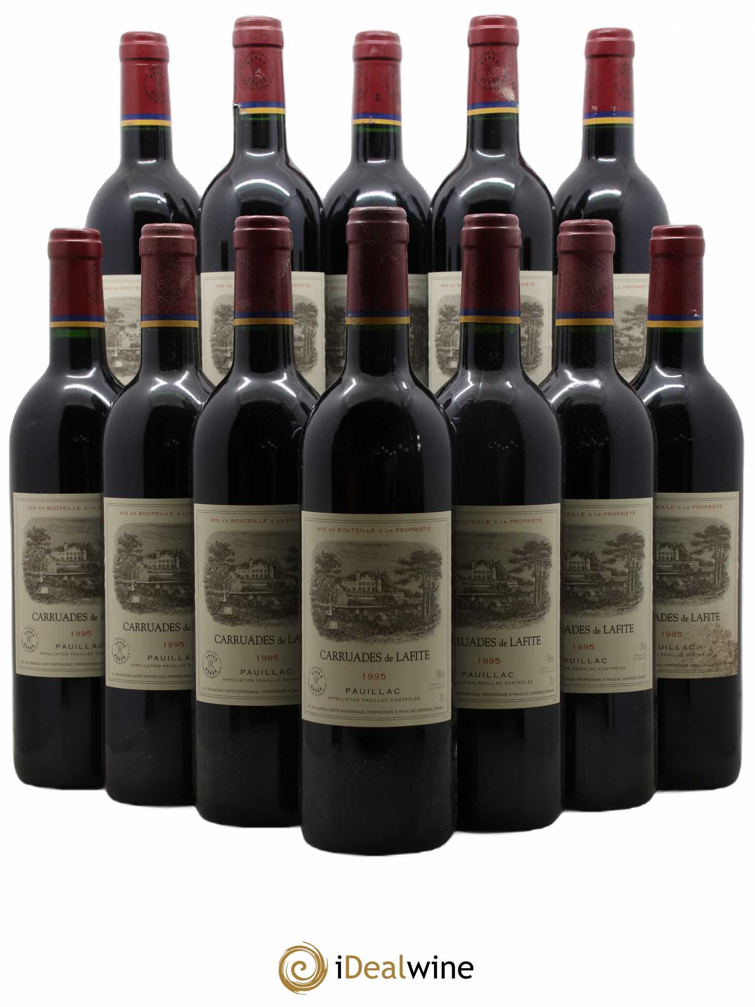 Carruades de Lafite Rothschild Second Vin 1995 - Lot de 12 bouteilles - 0