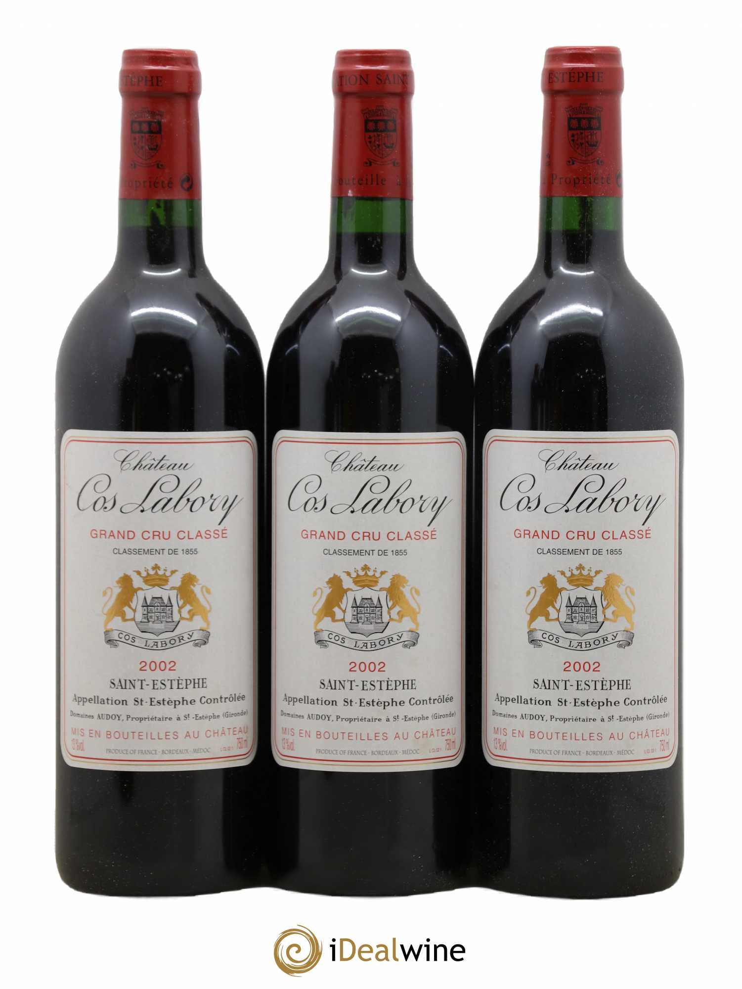 Château Cos Labory 5ème Grand Cru Classé 2002 - Lot de 6 bouteilles - 1