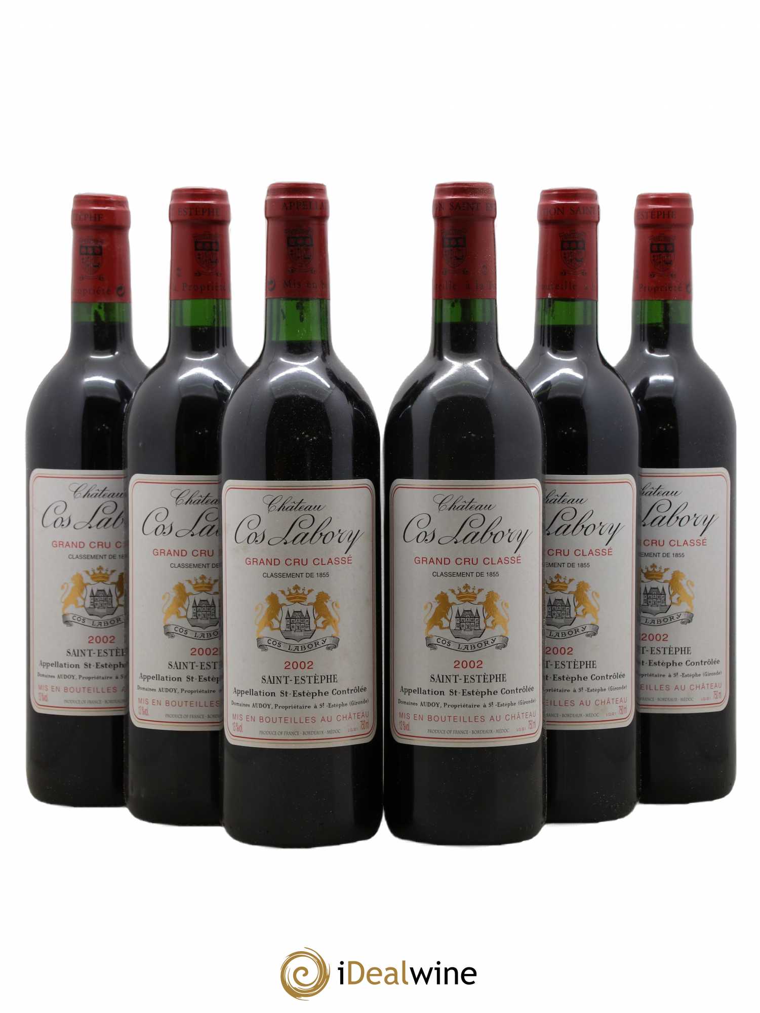 Château Cos Labory 5ème Grand Cru Classé 2002 - Lot de 6 bouteilles - 0