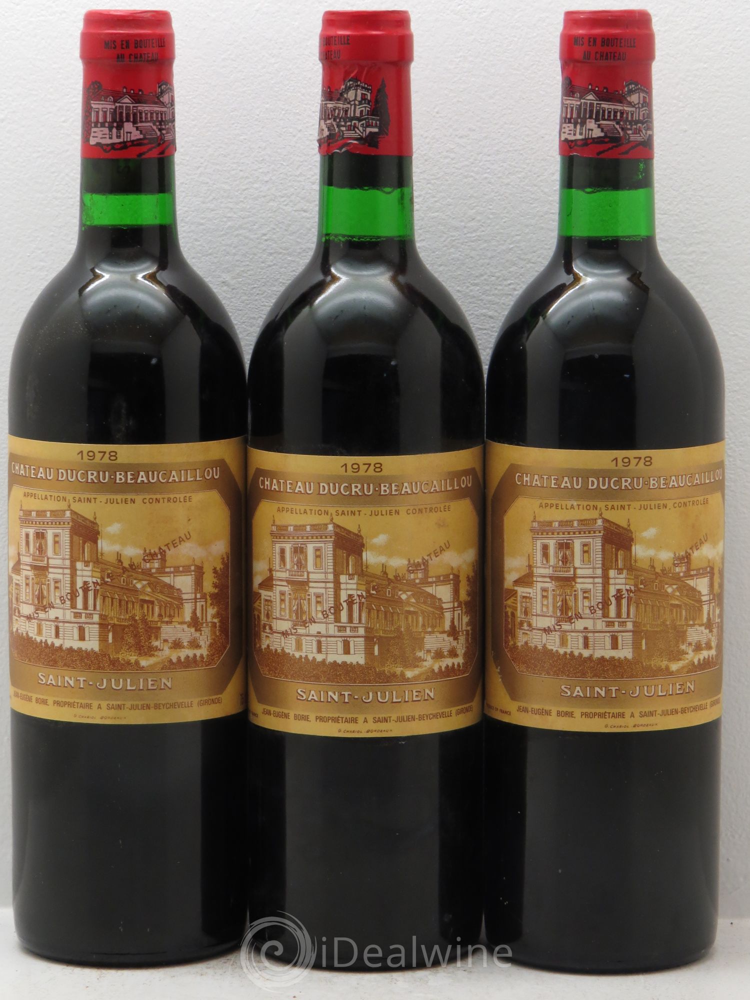 Château Ducru Beaucaillou 2ème Grand Cru Classé 1978 - Lot de 3 bouteilles - 0