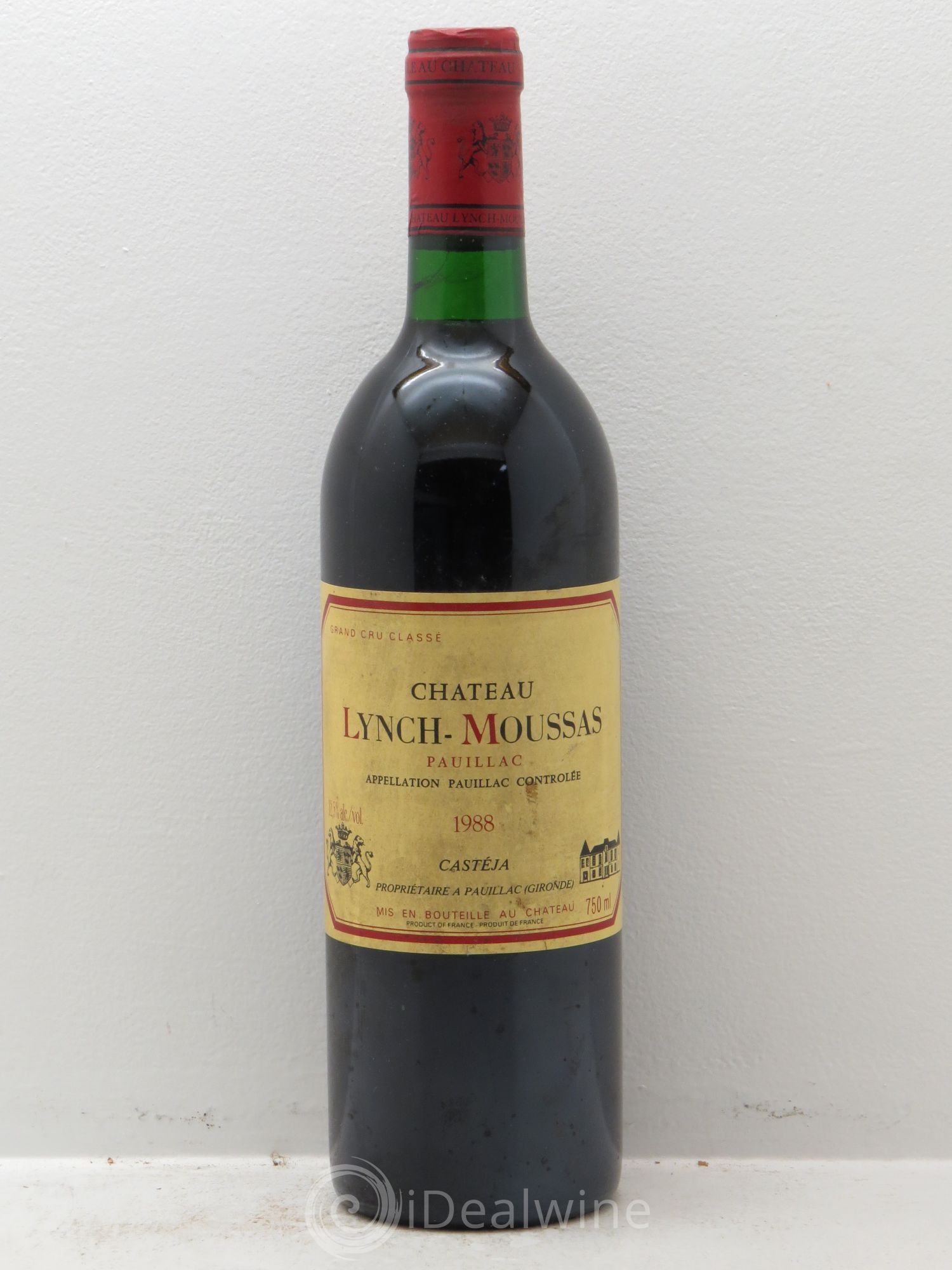 Château Lynch Moussas 5ème Grand Cru Classé 1988 - Lot de 1 bouteille - 0