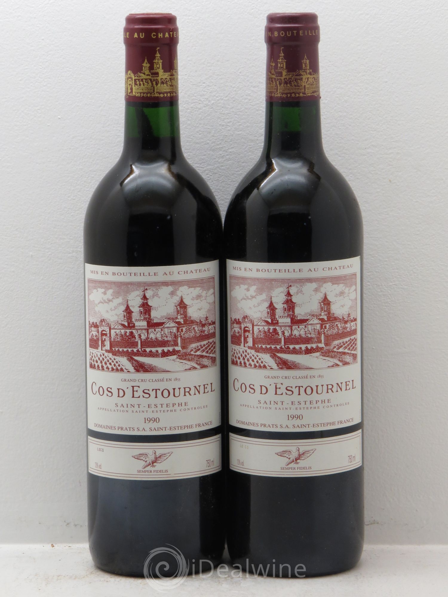 Cos d'Estournel 2ème Grand Cru Classé 1990 - Lot de 2 bouteilles - 0
