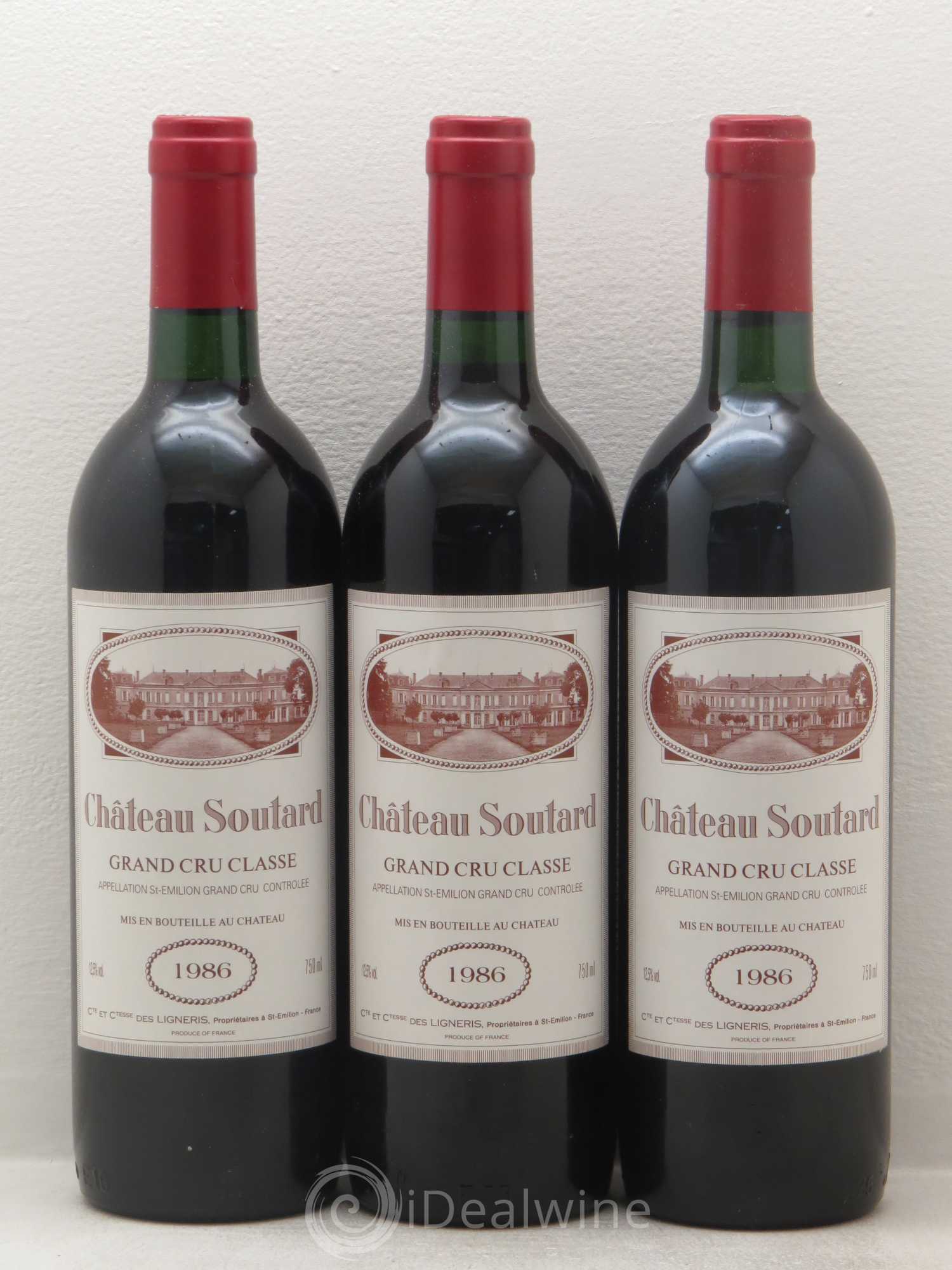 Château Soutard Grand Cru Classé 1986 - Lot de 12 bouteilles - 2