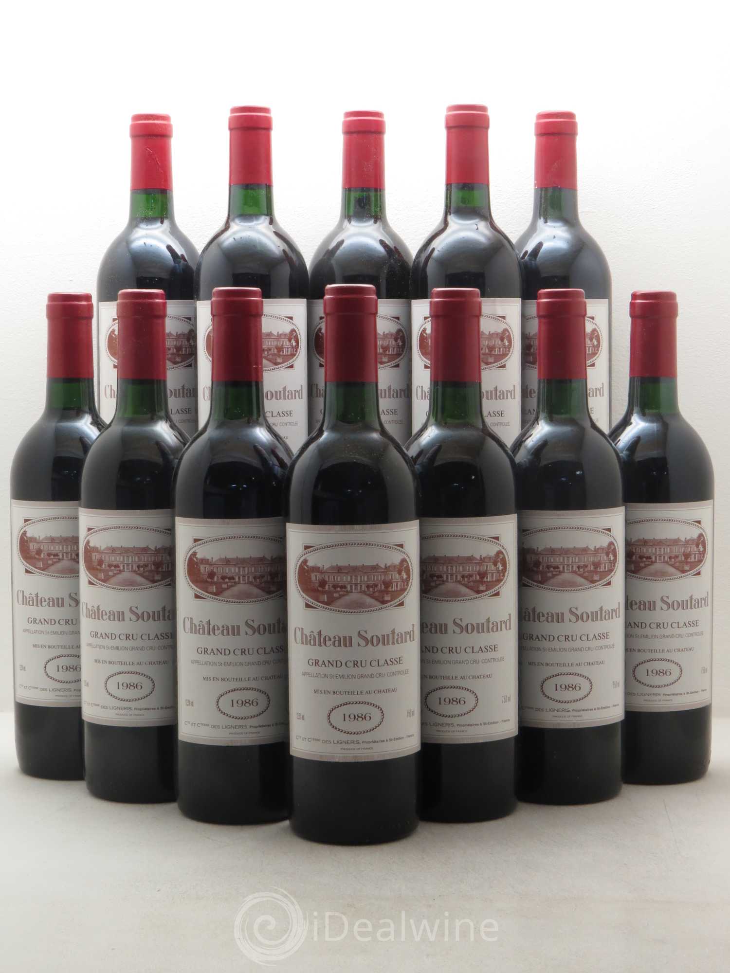 Château Soutard Grand Cru Classé 1986 - Lot de 12 bouteilles - 0